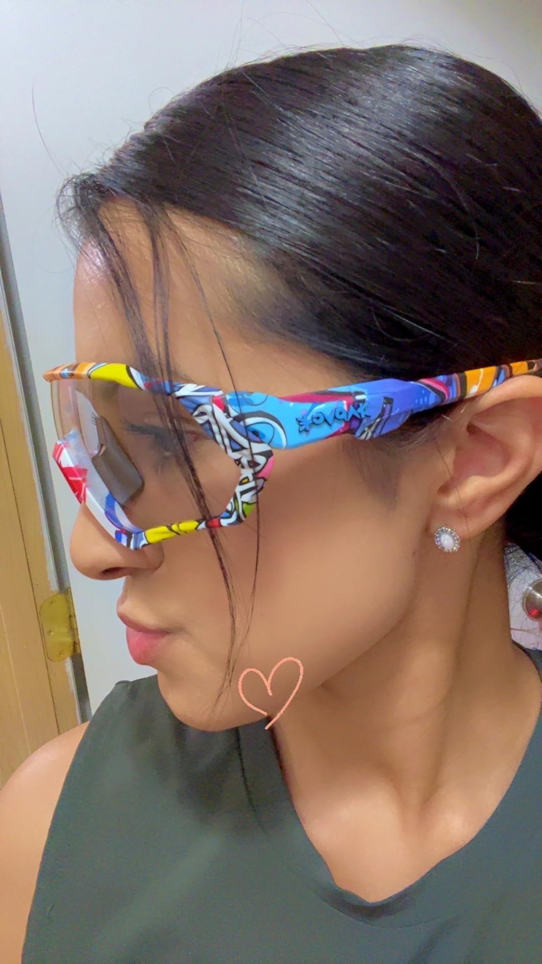 KAPVOE Photochromic Cycling Glasses Clear Mountain Bike Sunglasses K9408 customer photo 2
