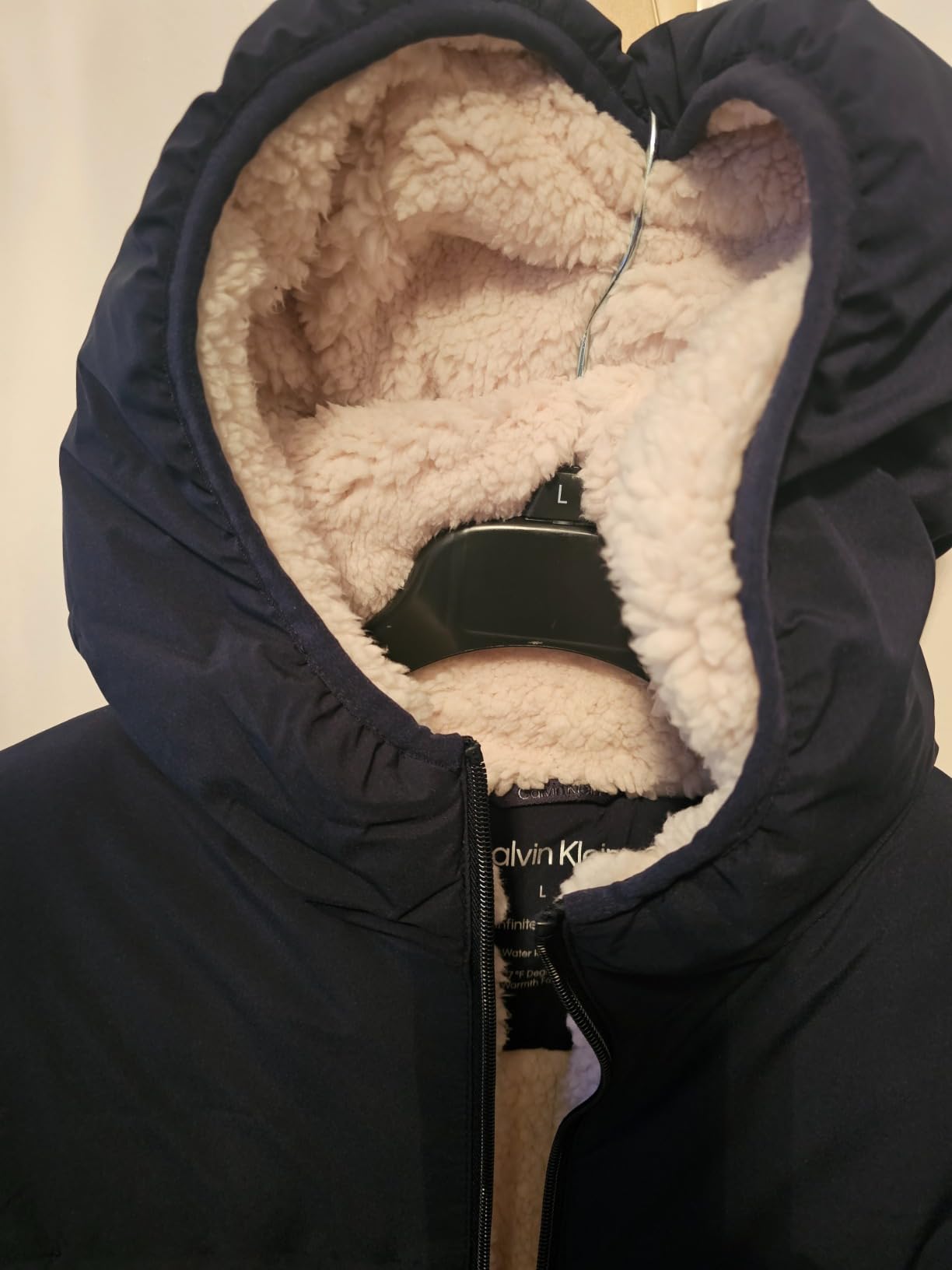 Calvin Klein Men's Lightweight Packable Down Jacket With Sherpa Lining customer photo 1
