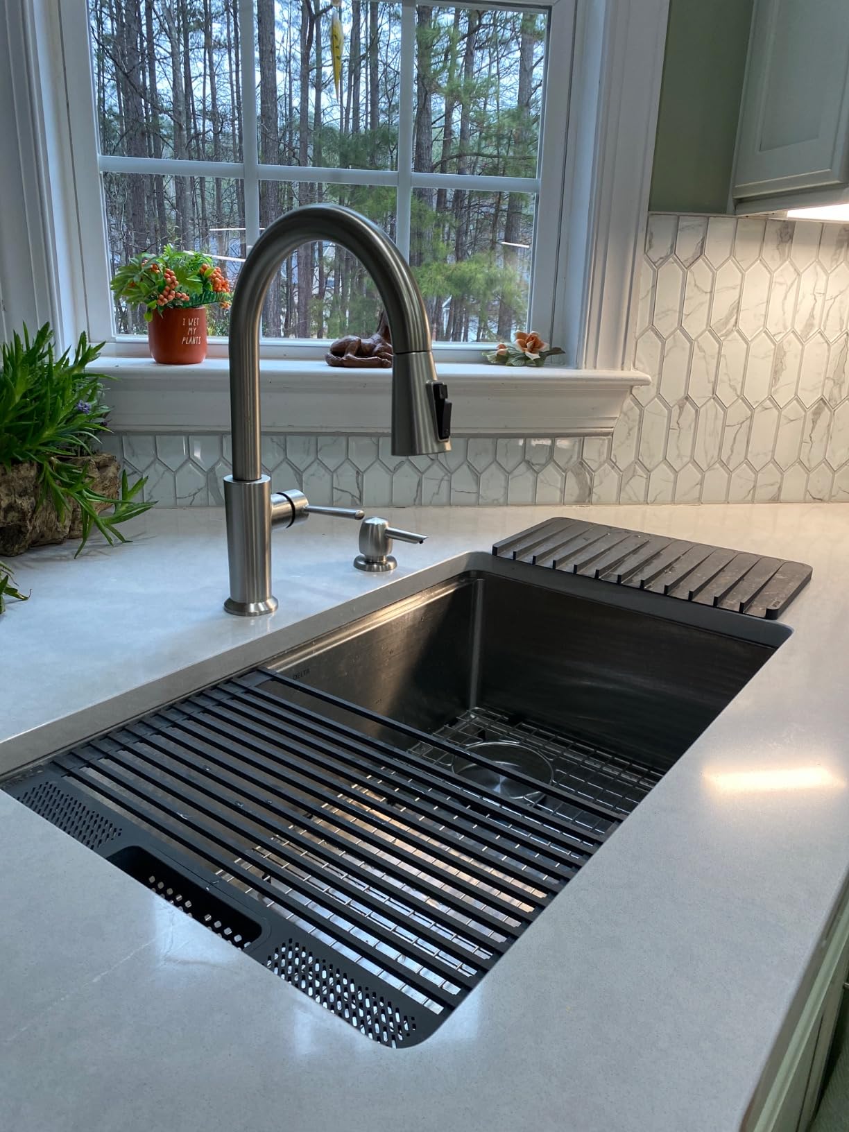 DELTA FAUCET 95B932-32S-SS Lorelai Workstation Kitchen Sink Undermount Stainless Steel Single Bowl with WorkFlow Ledge and Chef’s Kit of 6 Accessories customer photo 2