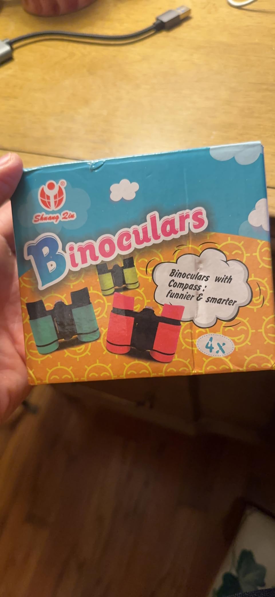 Kids Binoculars Ages 3-12 with Compass & Whistle customer photo 1
