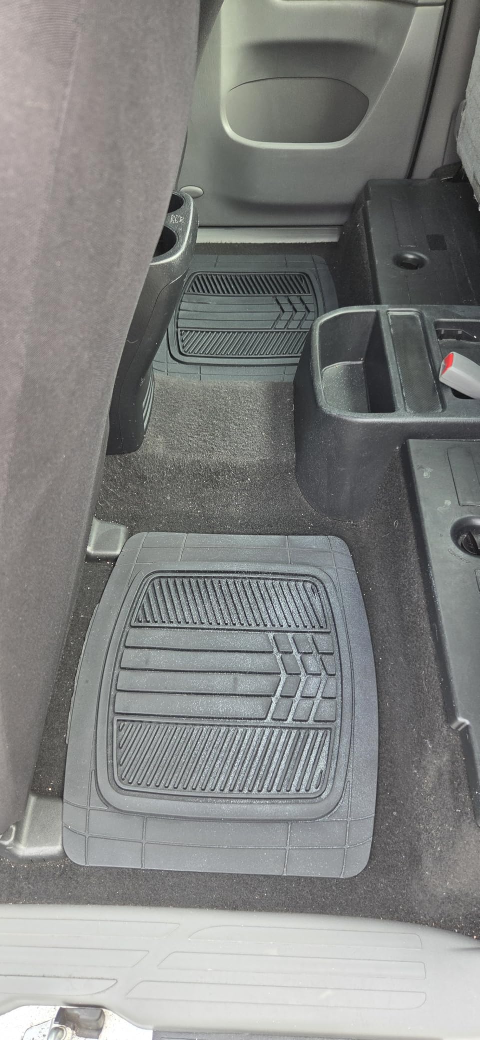 Motor Trend DualFlex™ Rubber Car Floor Mats All Weather Waterproof 4-Piece Sporty Two-Tone Design Car Mats Full Set - Universal Trim-to-Fit Floor Mats for Car, SUV, & Trucks - Car Carpet Protector customer photo 1