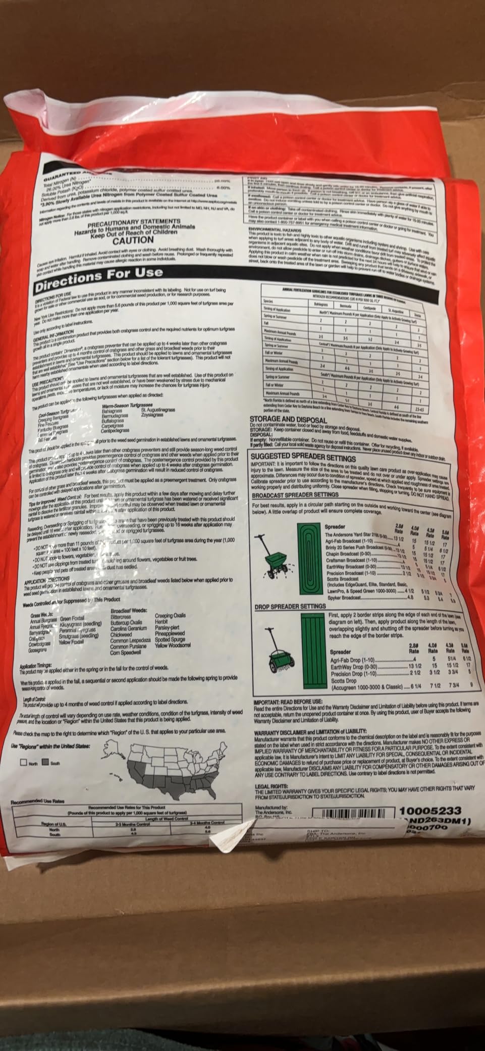 The Andersons Premium Crabgrass Preventer Plus Fertilizer 26-0-6 with Dimension - Covers up to 6,000 sq ft (17 lb) customer photo 2