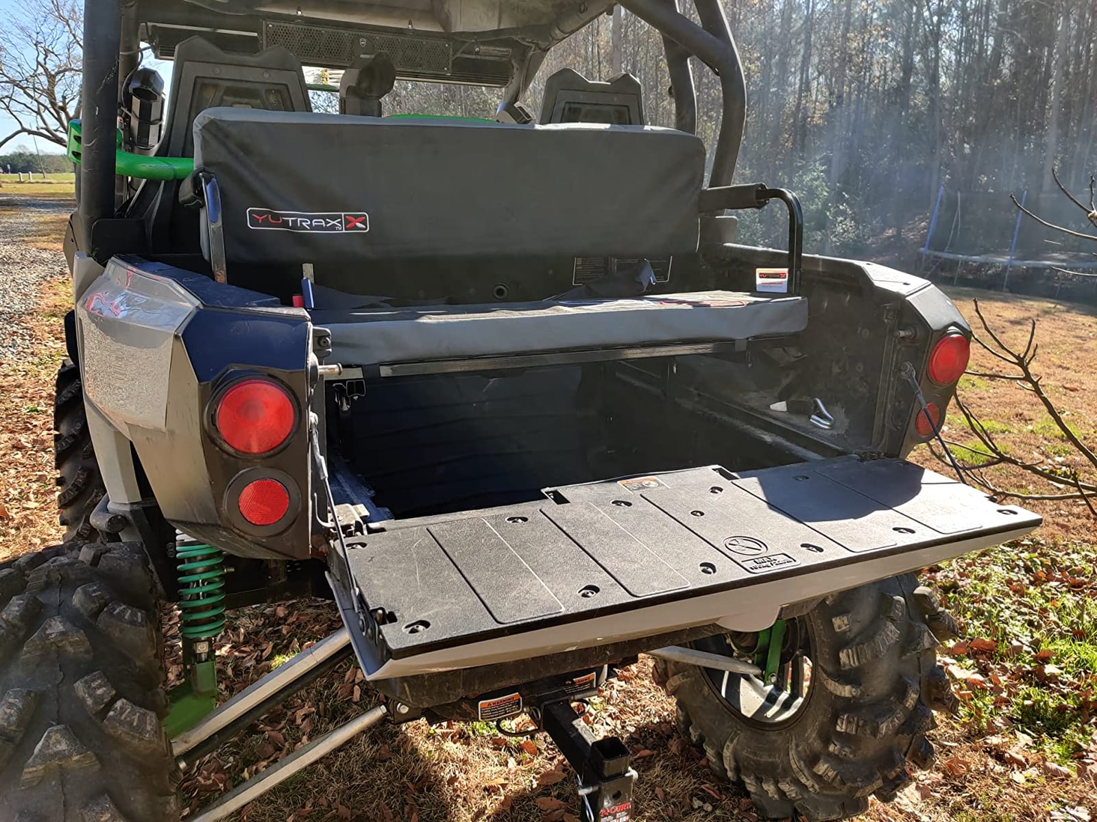 YUTRAX® Universal Mount UTV Jump Seat, UTV Accessory, Increase Seating Capacity, Heavy-Duty Steel Frame, Padded Seat & Backrest, Seat Flips Up, Easy to Assemble customer photo 1
