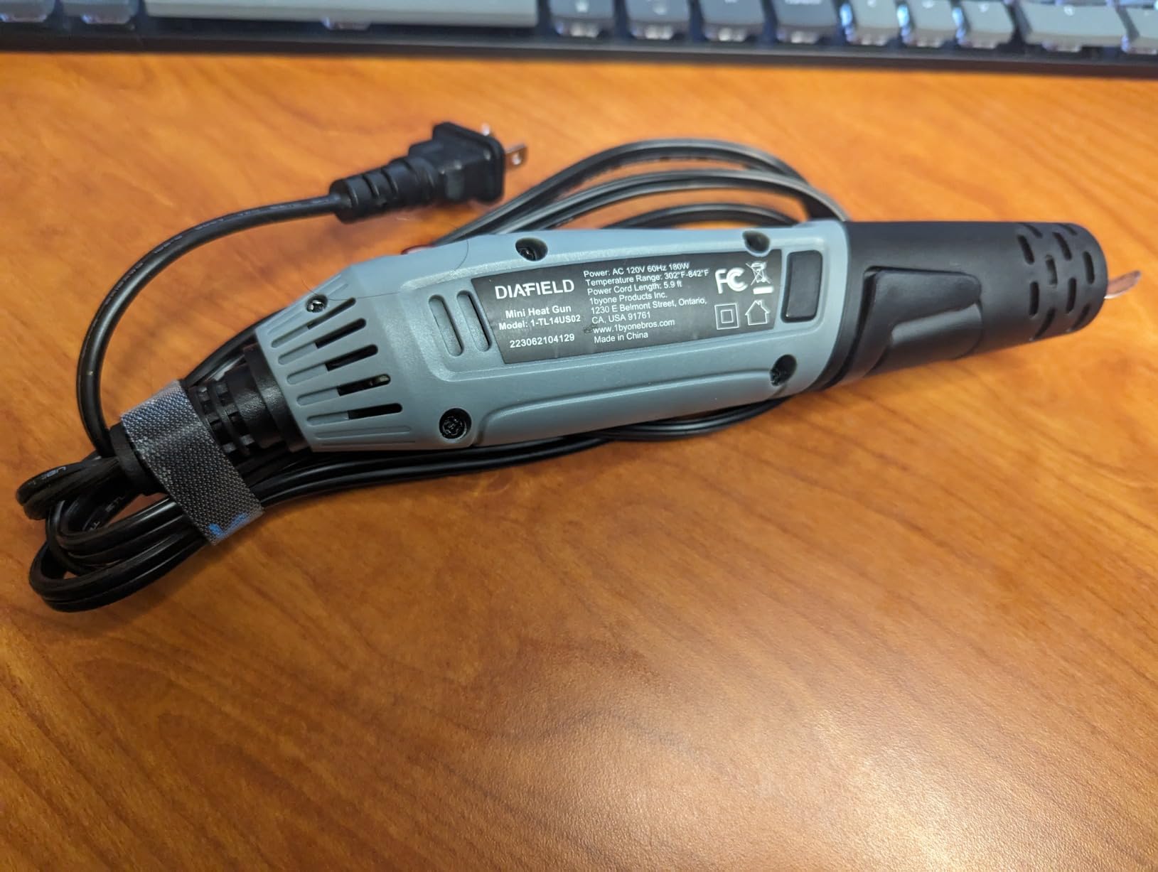 DIAFIELD 1850W Heat Gun with Dual Temperature Settings 572.0 °F & 1202 °F customer photo 2