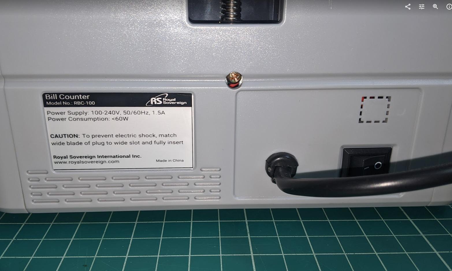 Royal Sovereign USD High Speed Bill Counter with UV/MG Counterfeit Detection, High Volume Money Counter, Add and Batch Mode (RBC-100N) customer photo 1