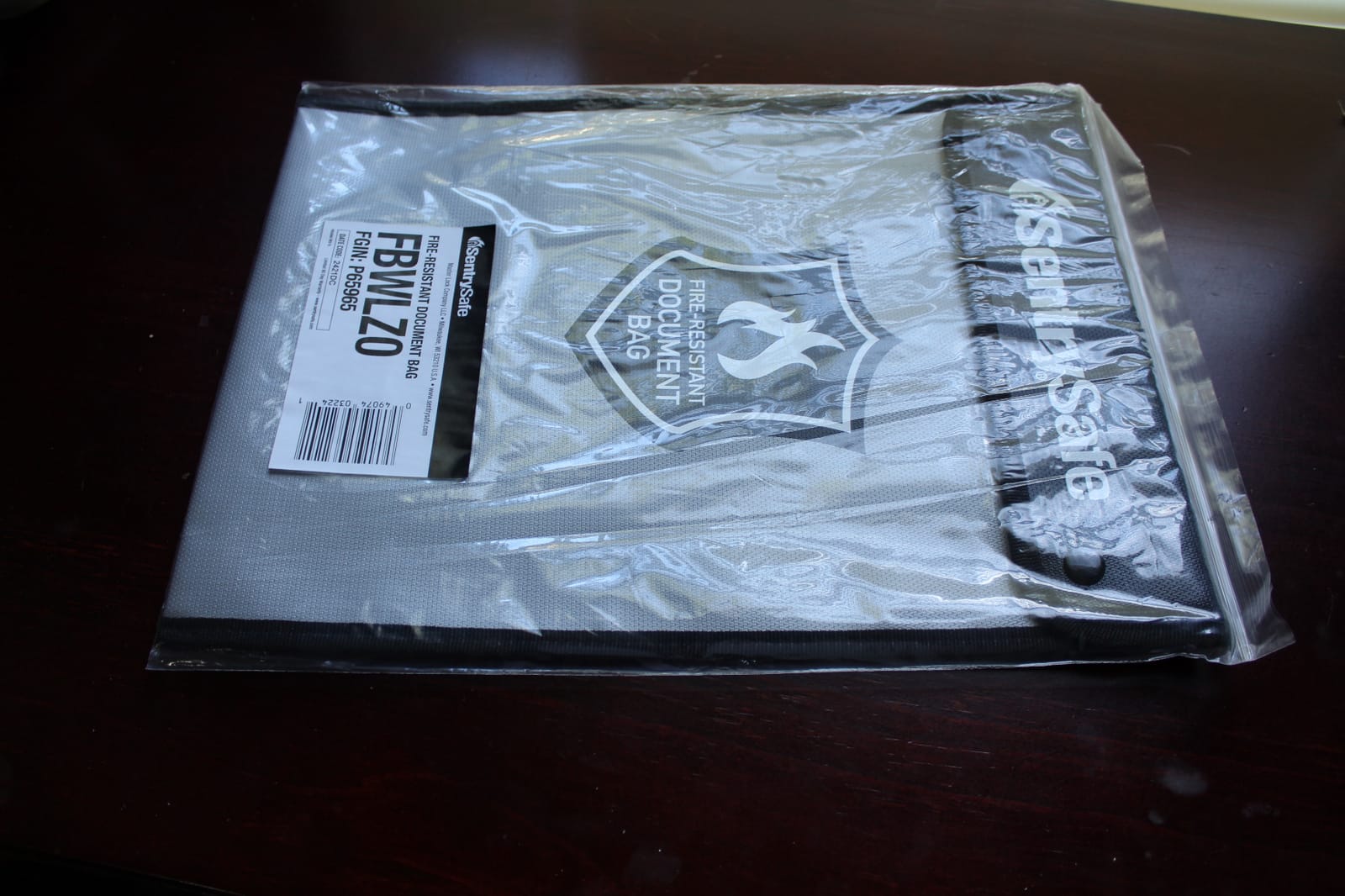 SentrySafe Fire and Water Resistant Portable Bag with Zipper for Money or Document Storage, FBWLZ0SSC customer photo 1