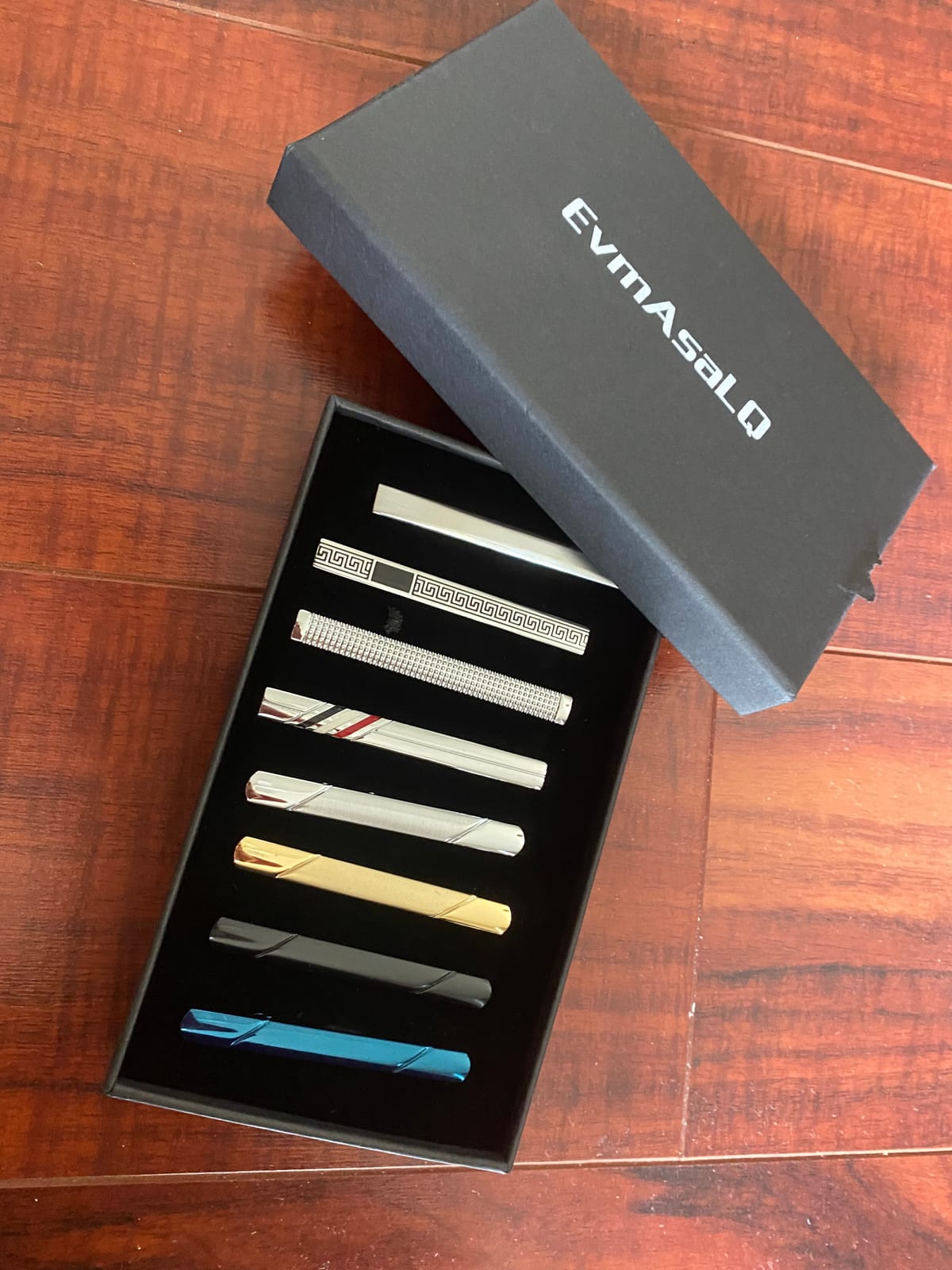 8Pcs Brass Tie Clips for Men,4-Color, Tie Clip,Gift Box customer photo 2