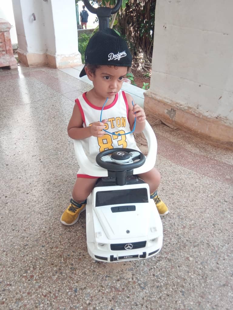 Best Ride On Cars Kids Outdoor Stroller Mercedes G-Wagon for Toddlers 1 to 3 Years Old with Music, Horn Sounds, and Handle, White customer photo 1