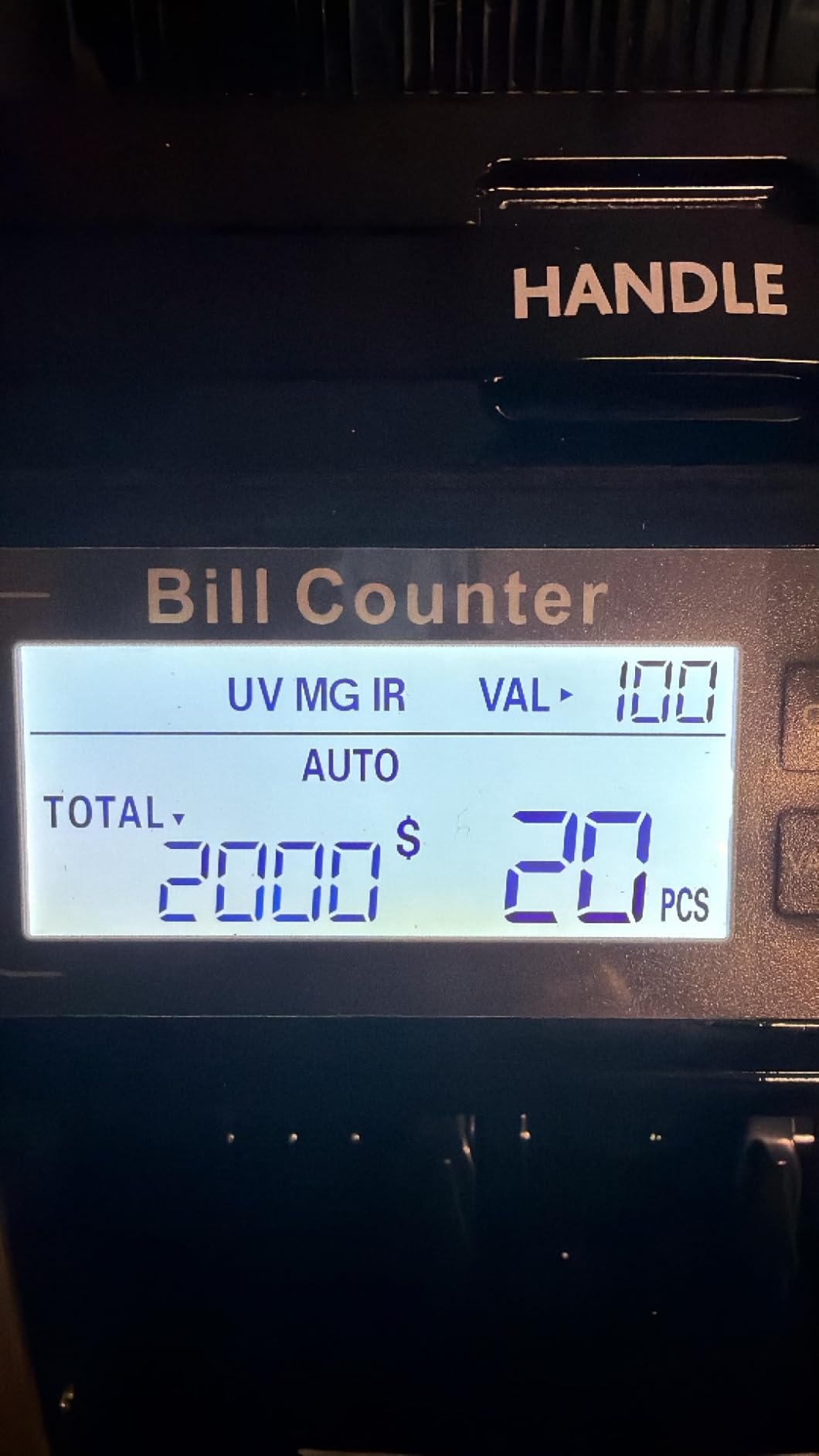 Aneken Money Counter Machine with Value Count, Dollar, Euro UV/MG/IR/DD/DBL/HLF/CHN Counterfeit Bill Detectors，Add and Batch Modes, Cash Counter with LCD Display | Jam-free and durable customer photo 1