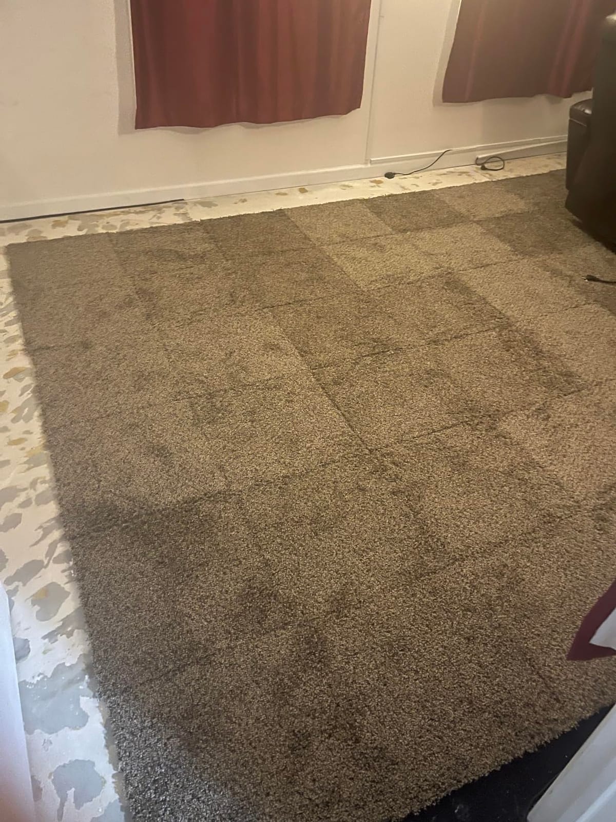 Eclipse Peel and Stick Carpet Tiles w/Attached Cushion, Easy DIY Install, Soft Residential Carpet, American Made, Seamless Appearance, Plush, Great for Area Rug (10 Tiles - 22.5 Square Feet, Sunset) customer photo 1