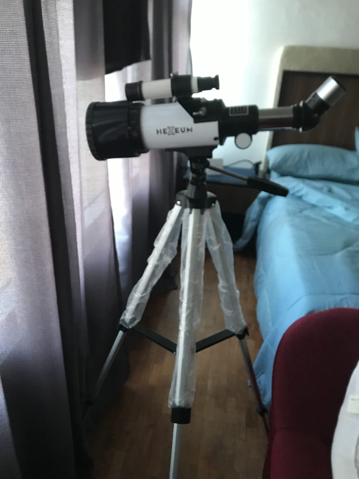 Koolpte Telescope for Kids, 70mm/500mm AZ Refractor for Beginners, White customer photo 2