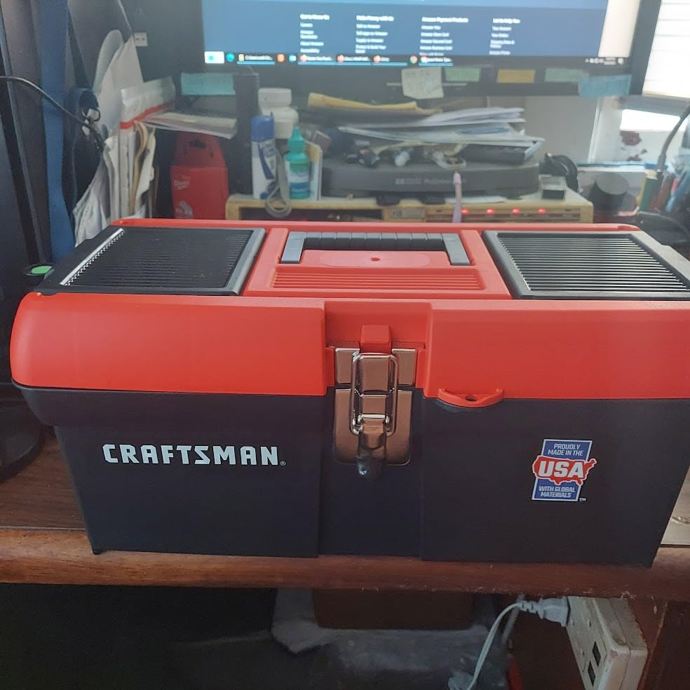 CRAFTSMAN Tool Box, Lockable, 16 in., Red/Black (CMST16901) customer photo 1