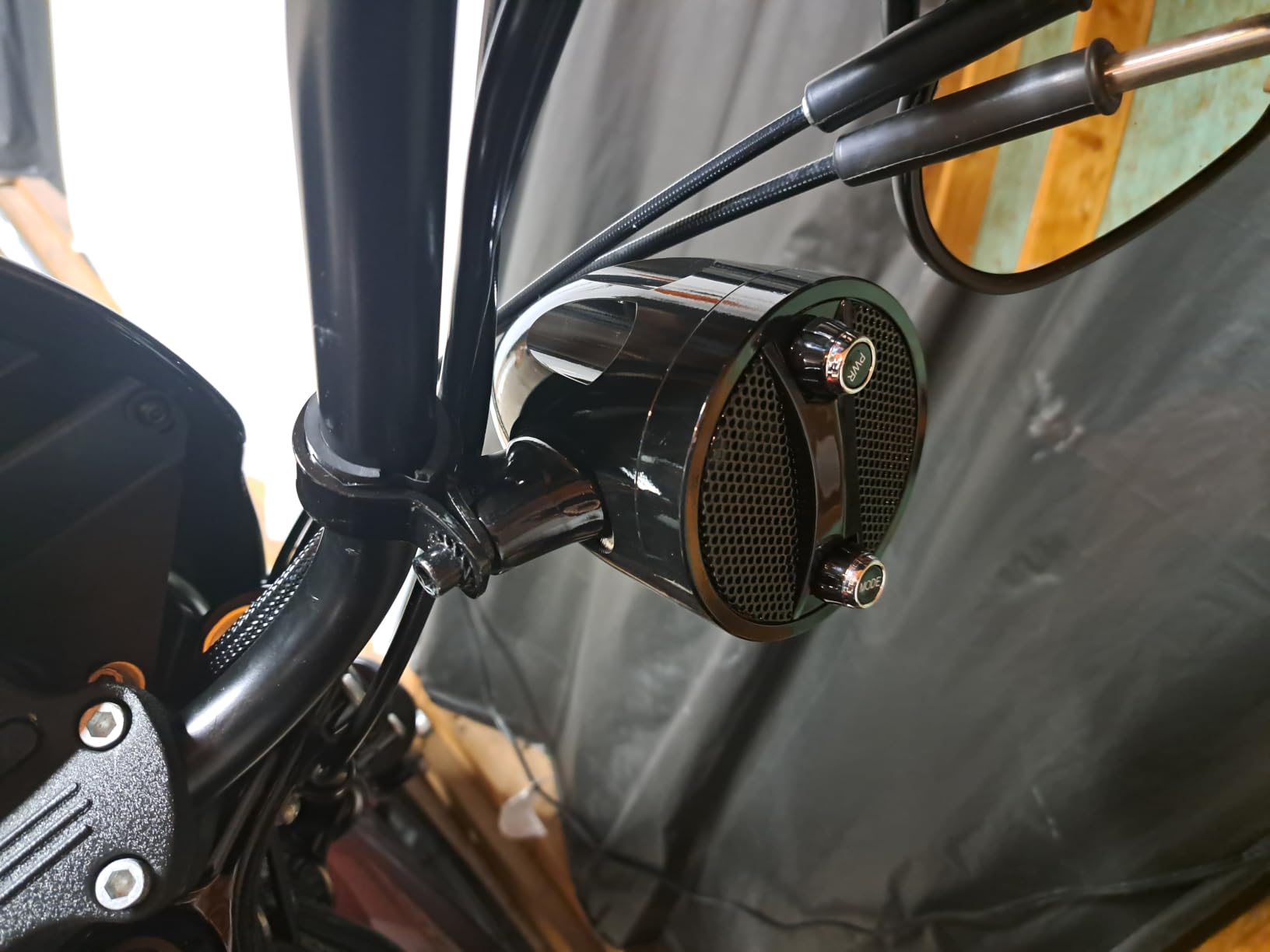 Motorcycle Speakers Motorcycle Bluetooth Speakers Motorcycle Speakers Bluetooth Waterproof Motorcycle Radio ATV Utv Sound System RZR Speakers Golf cart Stereo System Jet ski Speakers Sound bar customer photo 1