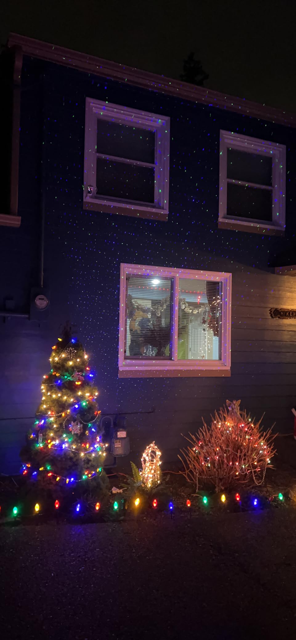 Christmas Laser Lights, Outdoor Garden Laser Lights Projector with Moving RGB Waterproof for Christmas Holiday customer photo 2