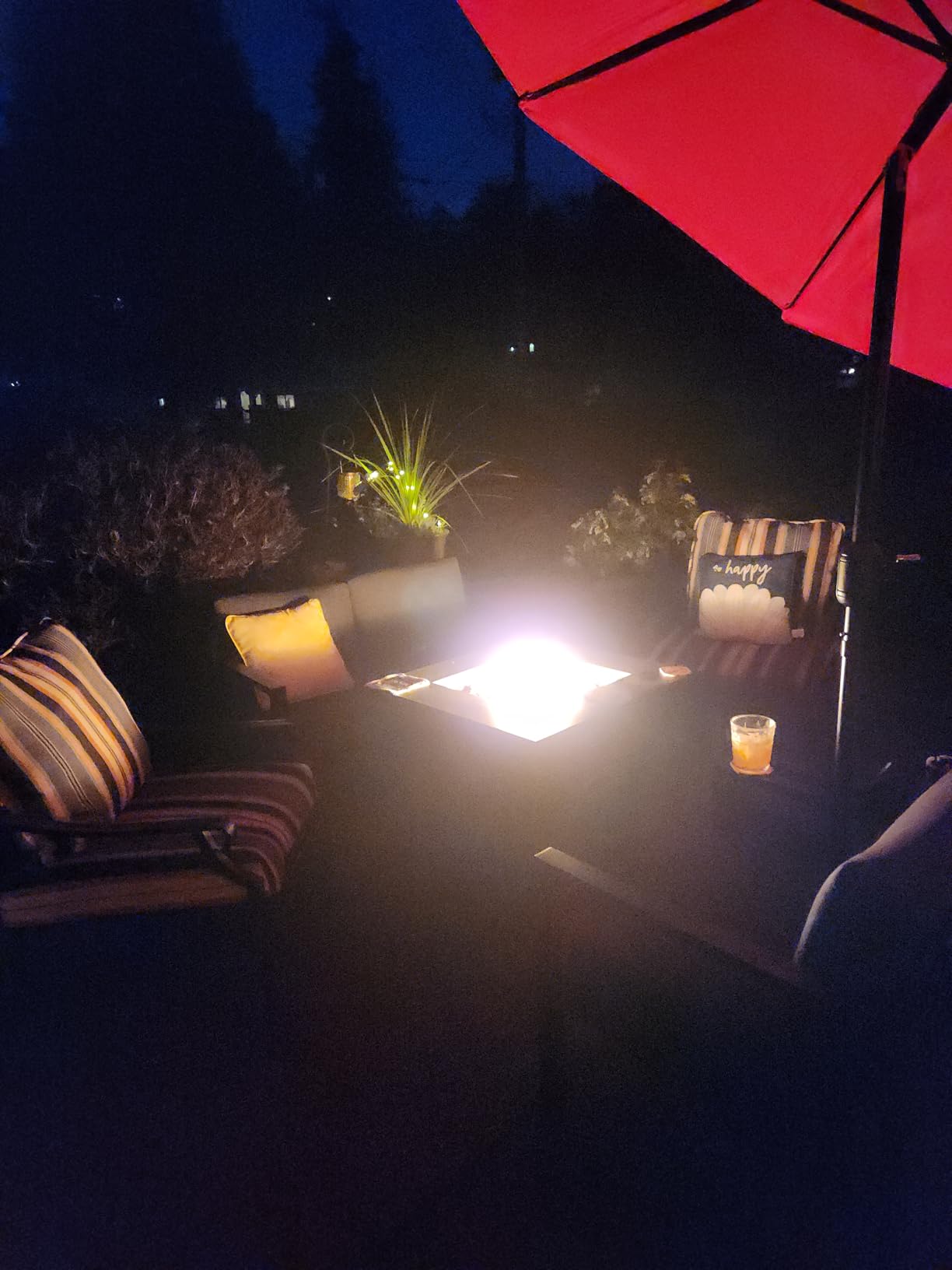 Ciays 28 Inch Propane Fire Pit CSA-Listed Outdoor Fire Pit Table, 50,000 BTU Steel Gas Fire Pits with Lid and Lava Rock, Add Warmth and Ambience to Parties On Patio Deck Garden,Black,CIFPT3-N1 customer photo 2