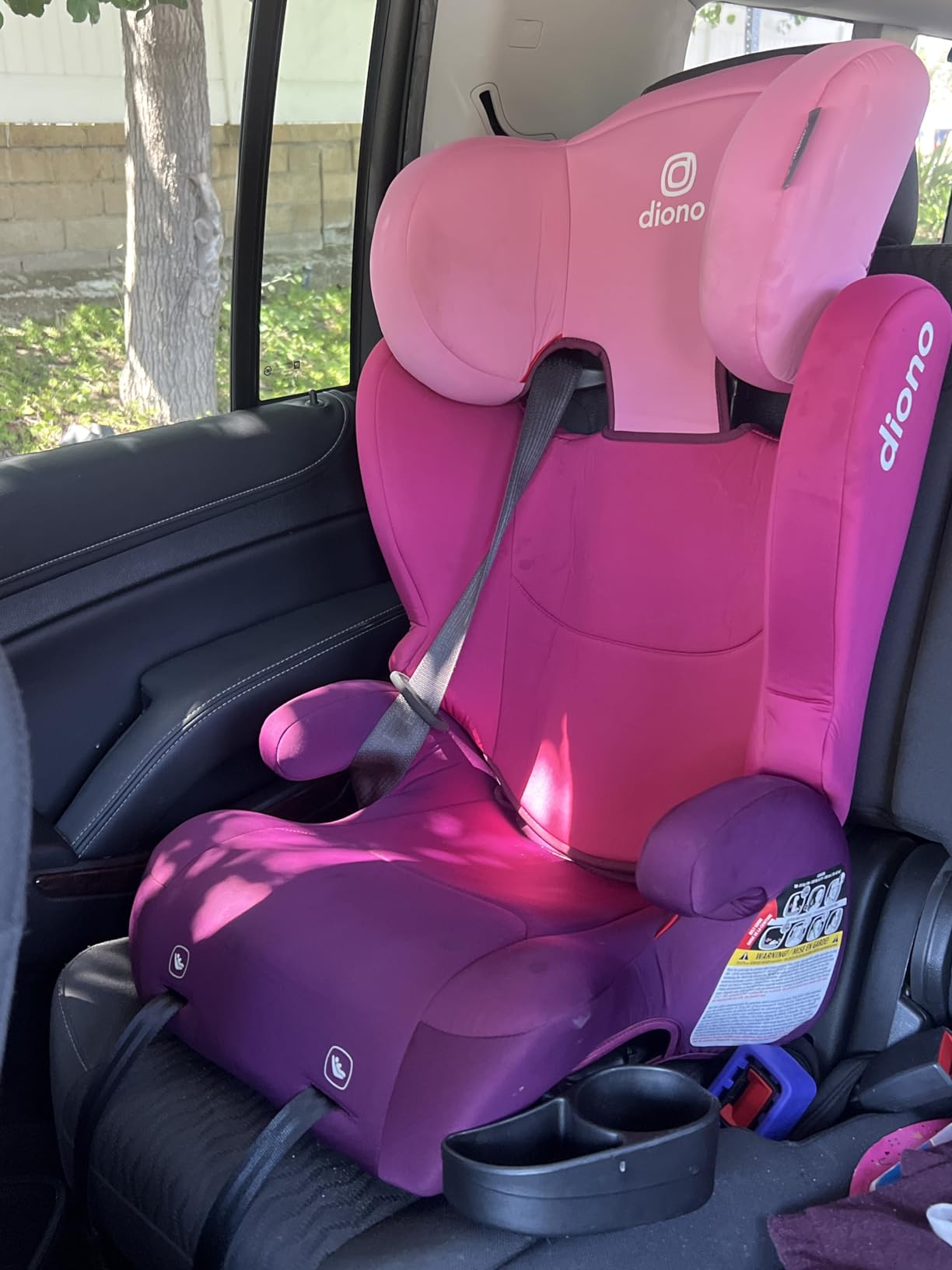 Diono Cambria 2 XL, Dual Latch Connectors, 2-in-1 Belt Positioning Booster Seat, High-Back to Backless Booster, Space and Room to Grow, 7 Headrest Positions, 8 Years 1 Booster Seat, Black customer photo 2