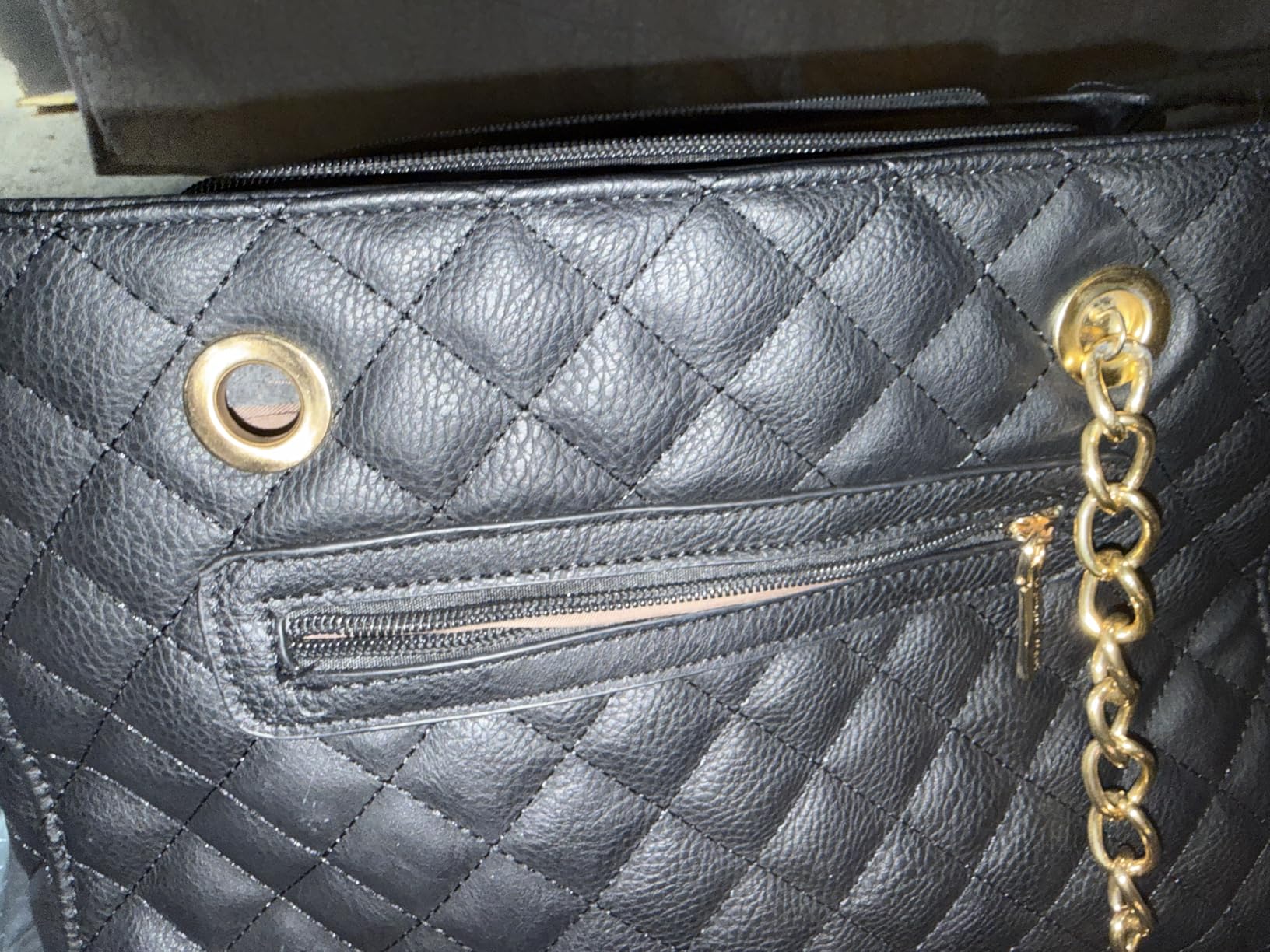 Montana West MEDIUM Tote Bag for Women Quilted Chain Handbags Shoulder Purse customer photo 1