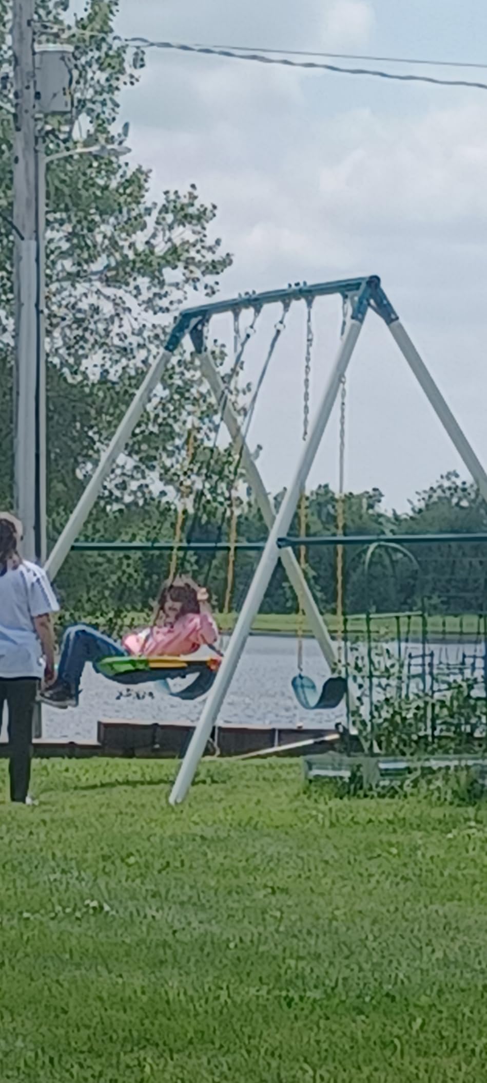 Hapfan 9.5ft Tall Swing Sets for Backyard for Big Kids & Adults (Patented) customer photo 1