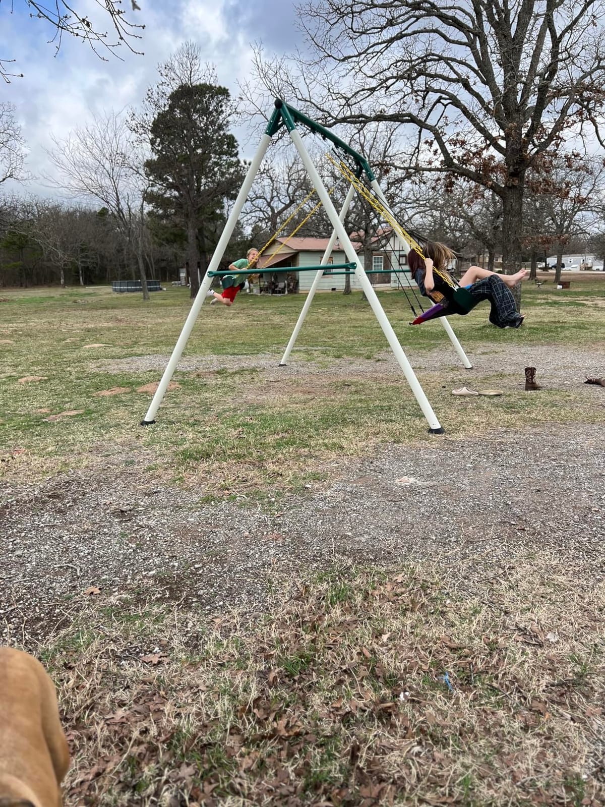 Hapfan 9.5ft Tall Swing Sets for Backyard for Big Kids & Adults (Patented) customer photo 2