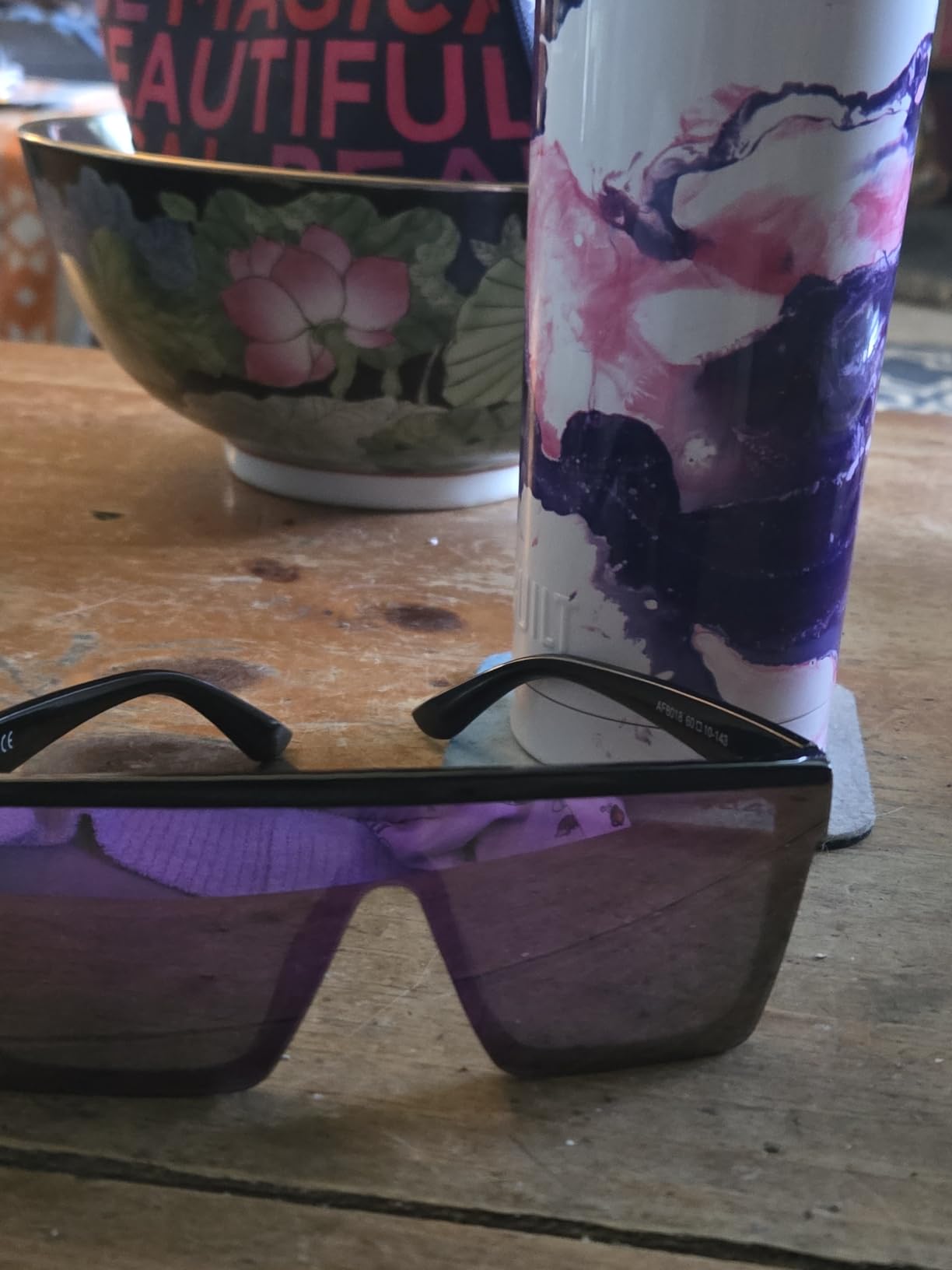 LYZOIT Square Oversized Sunglasses for Women Men Big Flat Top customer photo 1