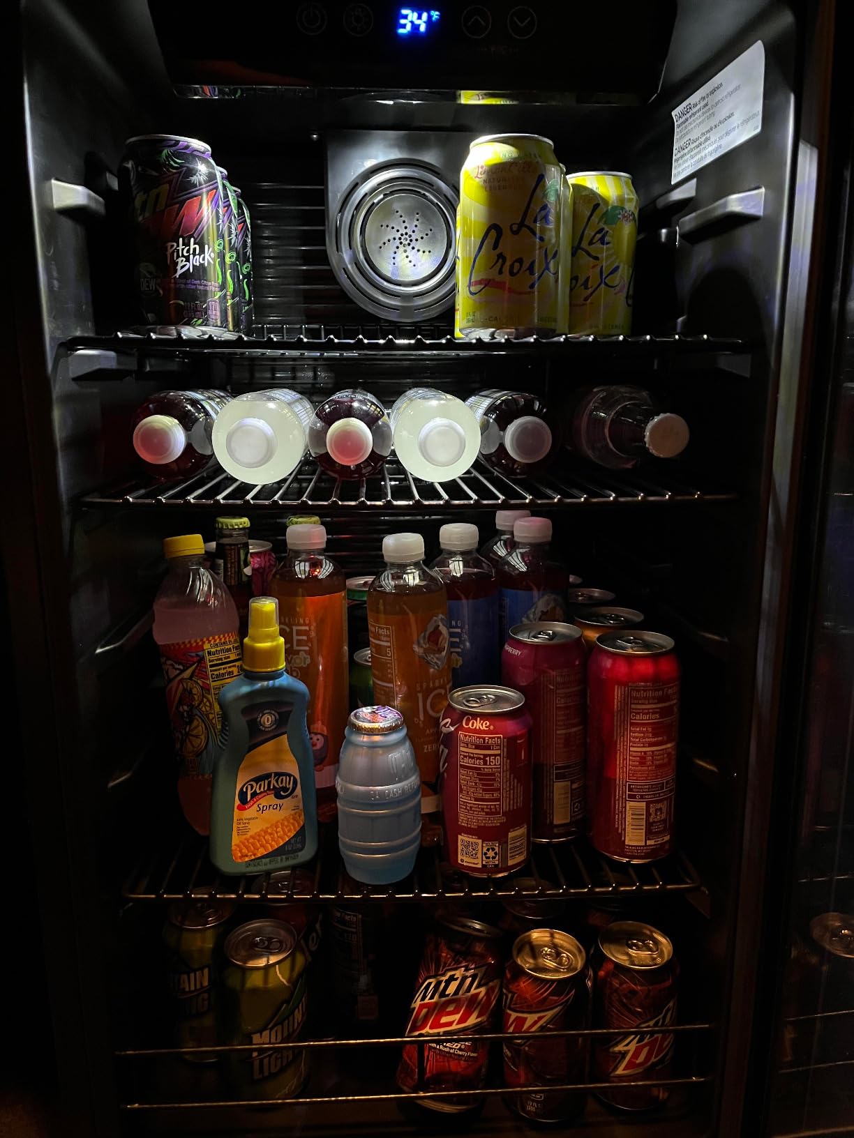 Honeywell Beverage Refrigerator and Cooler, 116 Can Mini Fridge with Glass Door for Soda Beer or Wine for Office or Bar with Adjustable Removable Shelving, Commercial Grade customer photo 1
