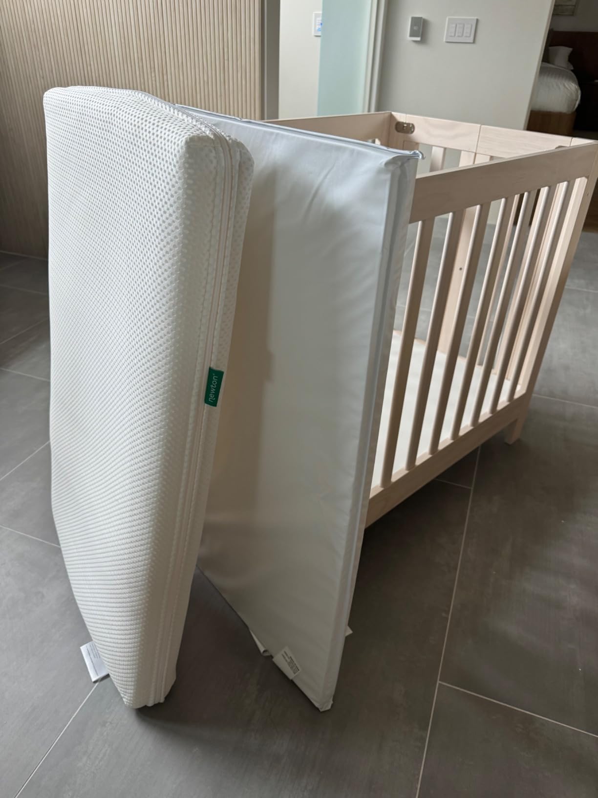 Babyletto Origami Mini Portable Crib, GREENGUARD Certified, Light Sage customer photo 1