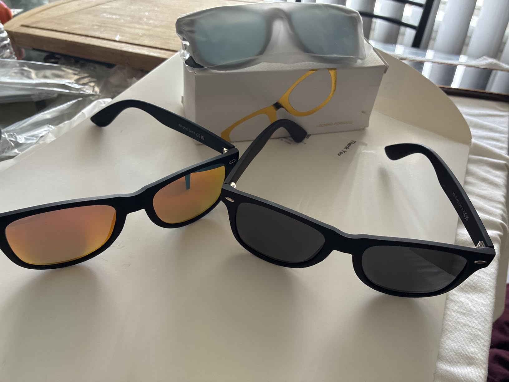DEMIKOS Sunglasses Men Polarized Sunglasses for Mens Womens Retro Mirror Lens for Driving Fishing UV Protection customer photo 1