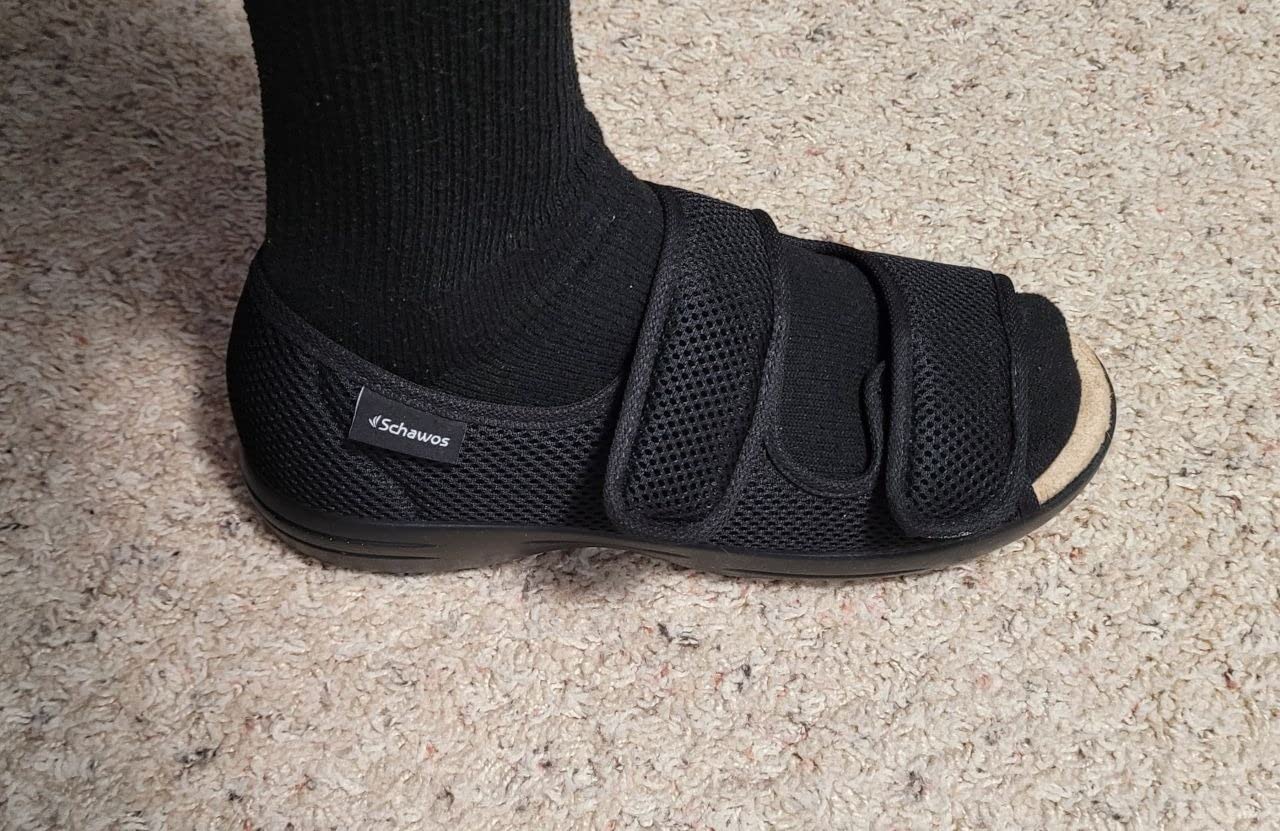 SCHAWOS Sandals Stretch 06, for men and women, orthopedic, swollen feet, for seniors customer photo 2