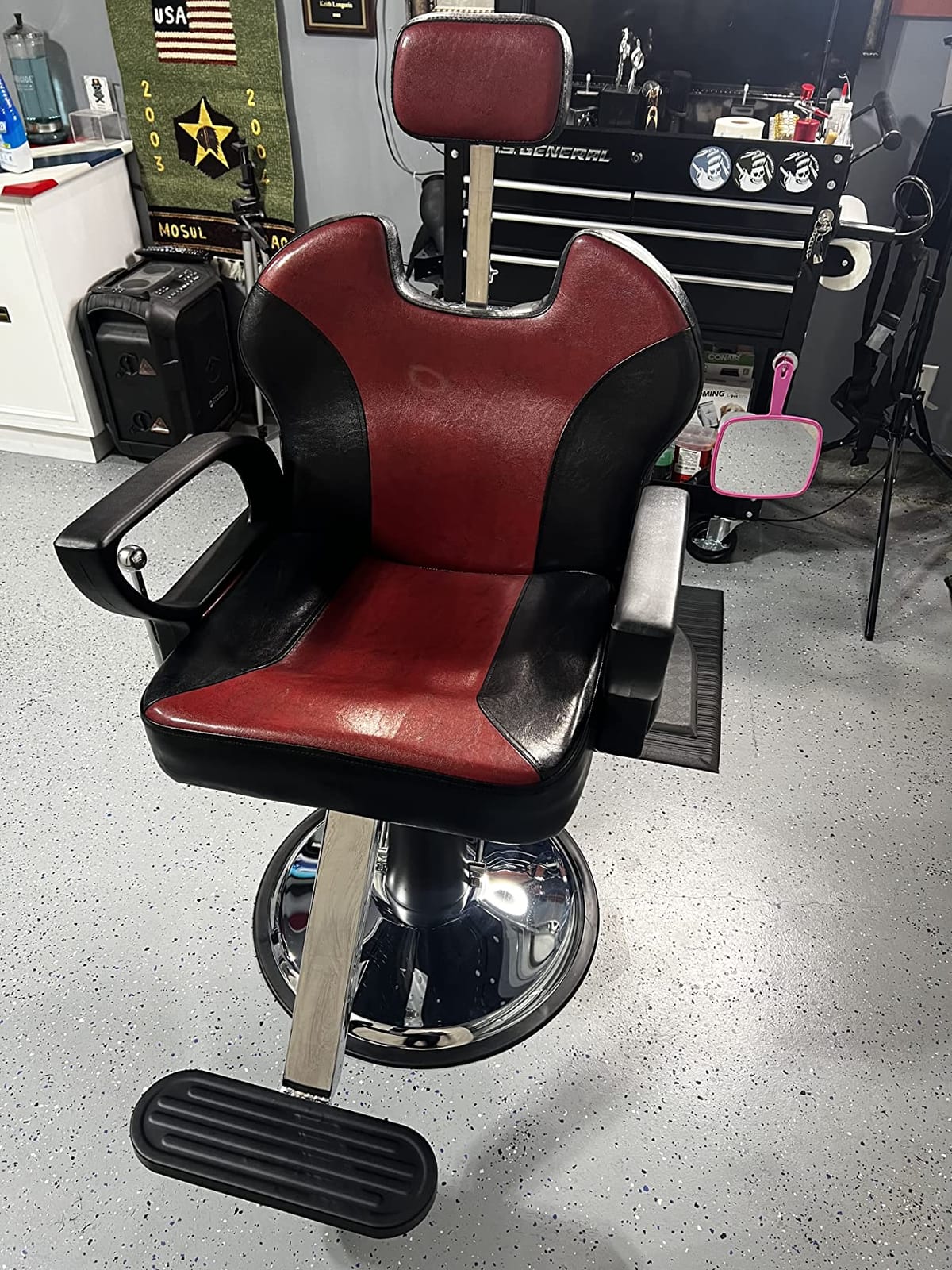 Artist hand Barbers Chairs, Heavy Duty Hydraulic Reclining Salon Chair customer photo 2