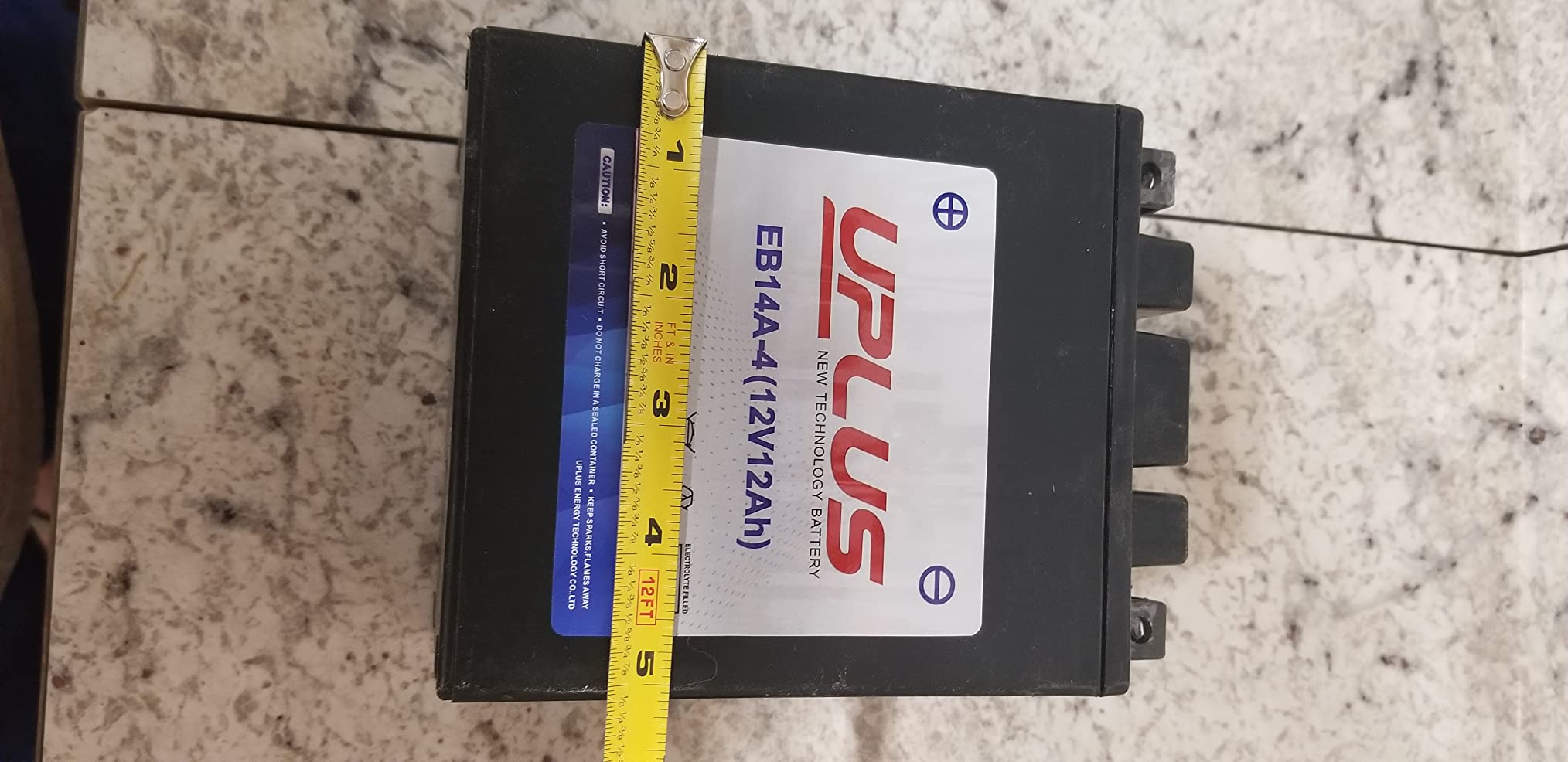 UPLUS ATV Battery YTX14AH-BS, EB14A-4 Scooter Snowmobile UTV Motorcycle Battery Maintenance Free - Sealed AGM Powersports Batteries Compatible with Yamaha Honda Suzuki Kawasaki Polaris customer photo 1