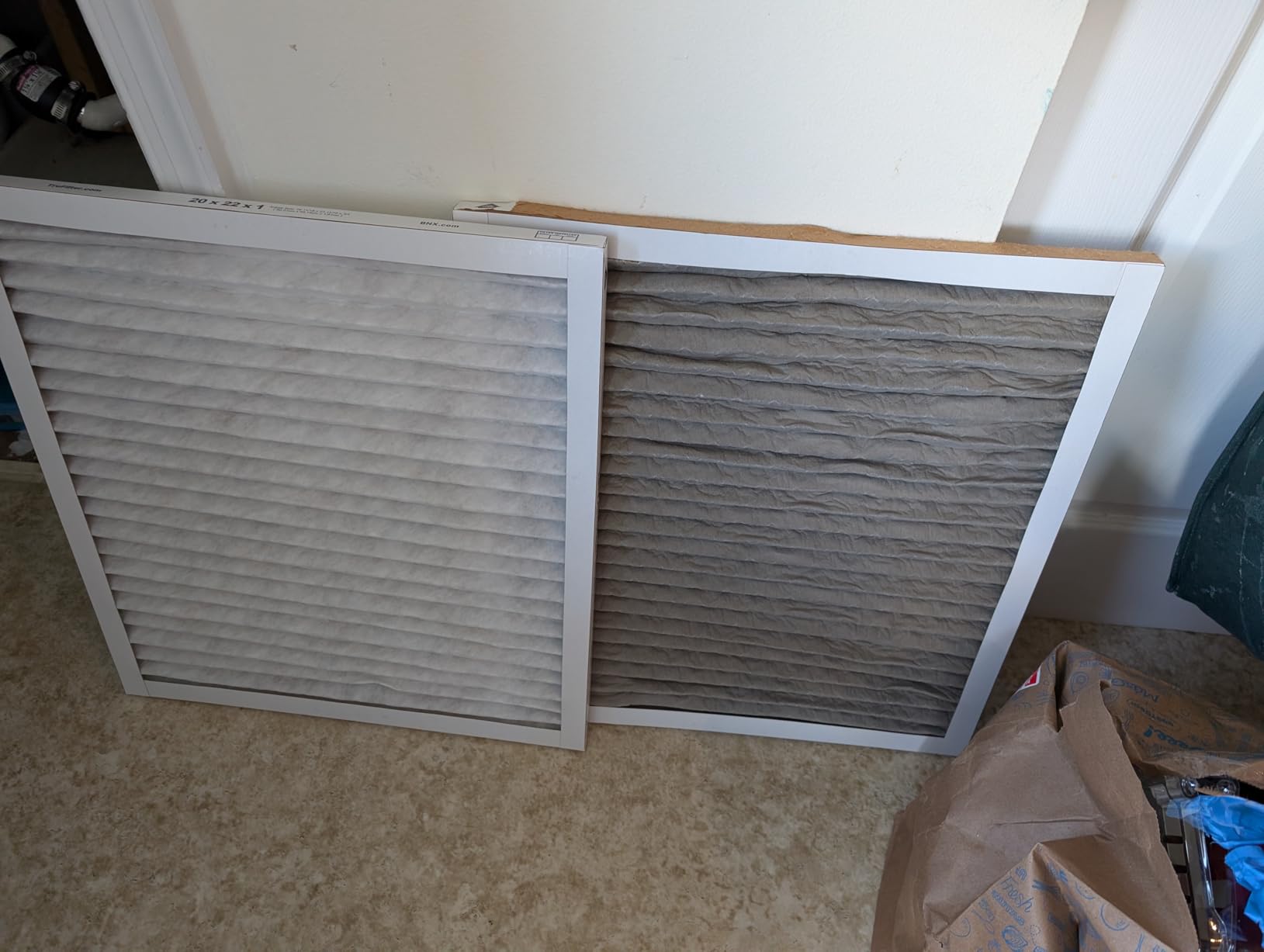 BNX TruFilter 20x25x1 Air Filter MERV 13 AC Filter, HVAC Furnace Filter, 6 Pack (ACTUAL SIZE 19.68