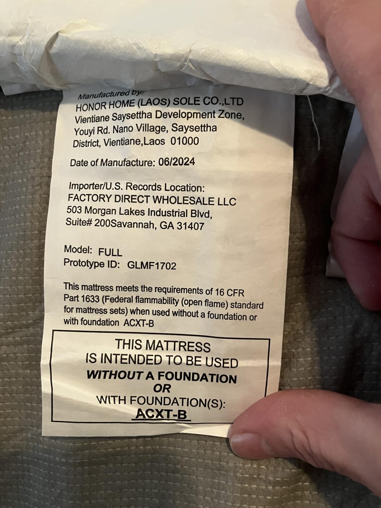 FDW | 10 Inch Queen Mattress | Medium Firm | Gel Memory Foam | White customer photo 1