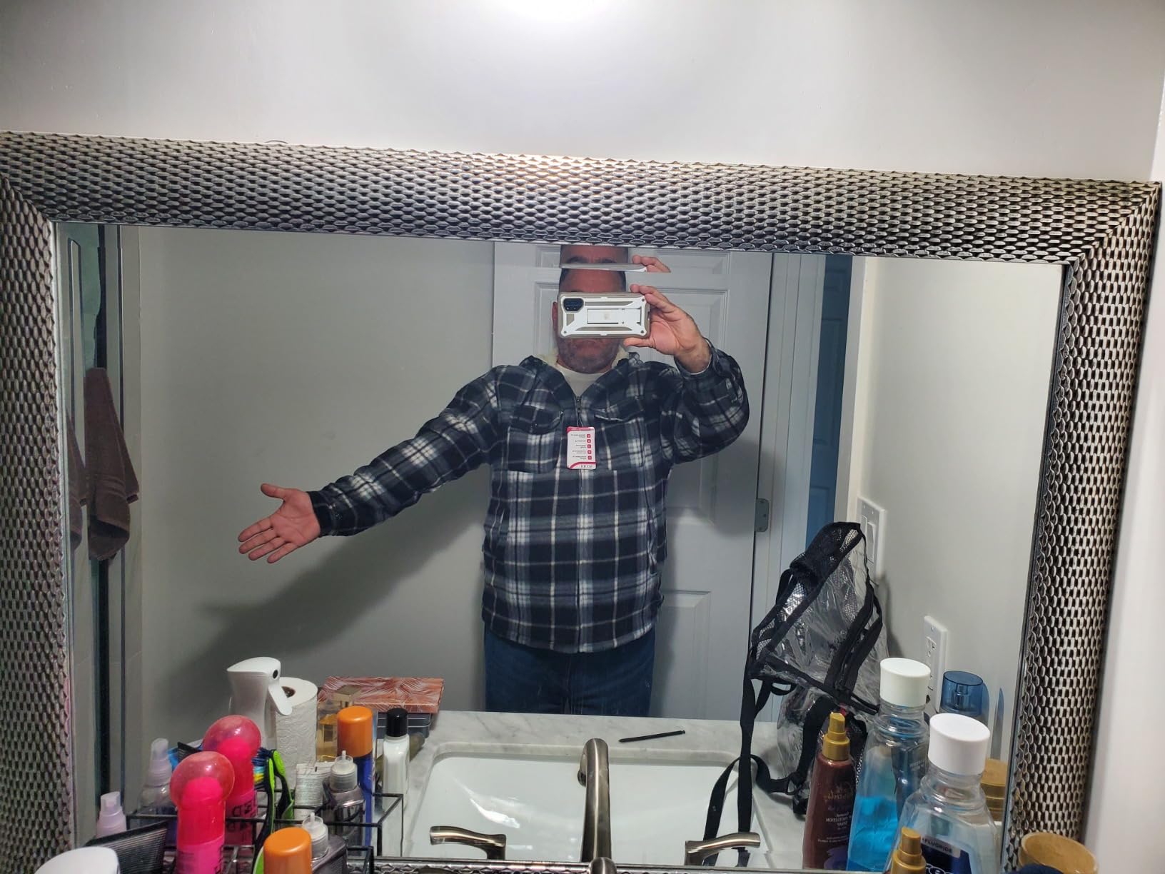 SCODI Men's Flannel Shirt Jacket Fleece Sherpa Lined Plaid Zip Up Hoodies customer photo 2