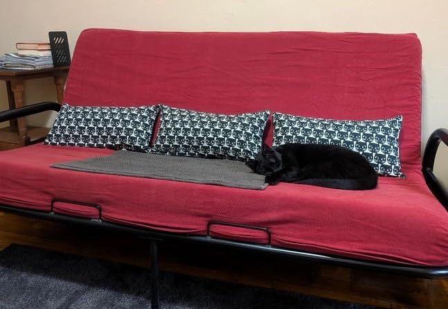 Milliard Full Size Futon Mattress, Light Grey, 71 x 52 x 6 Inch, Memory Foam Futon Mattress Full Size, CertiPUR-US, Comfy Sofa Bed, Couch, Removable Washable Hypoallergenic Cover, Frame Not Included customer photo 2