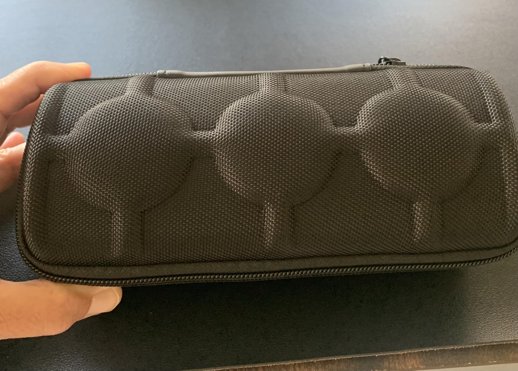 3 Slot Hard Watch Travel Case, Watch Roll Case Storage and Organizer for Men and Women, with anti-move watch pillow (Black fabric 3Slots) customer photo 1