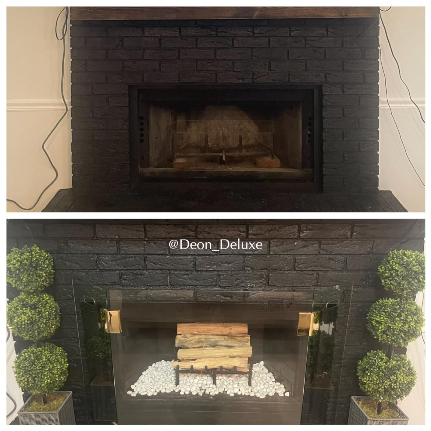 20 Inch Fireplace Grate, Heavy Duty Cast Iron Fireplace Log Holder customer photo 2