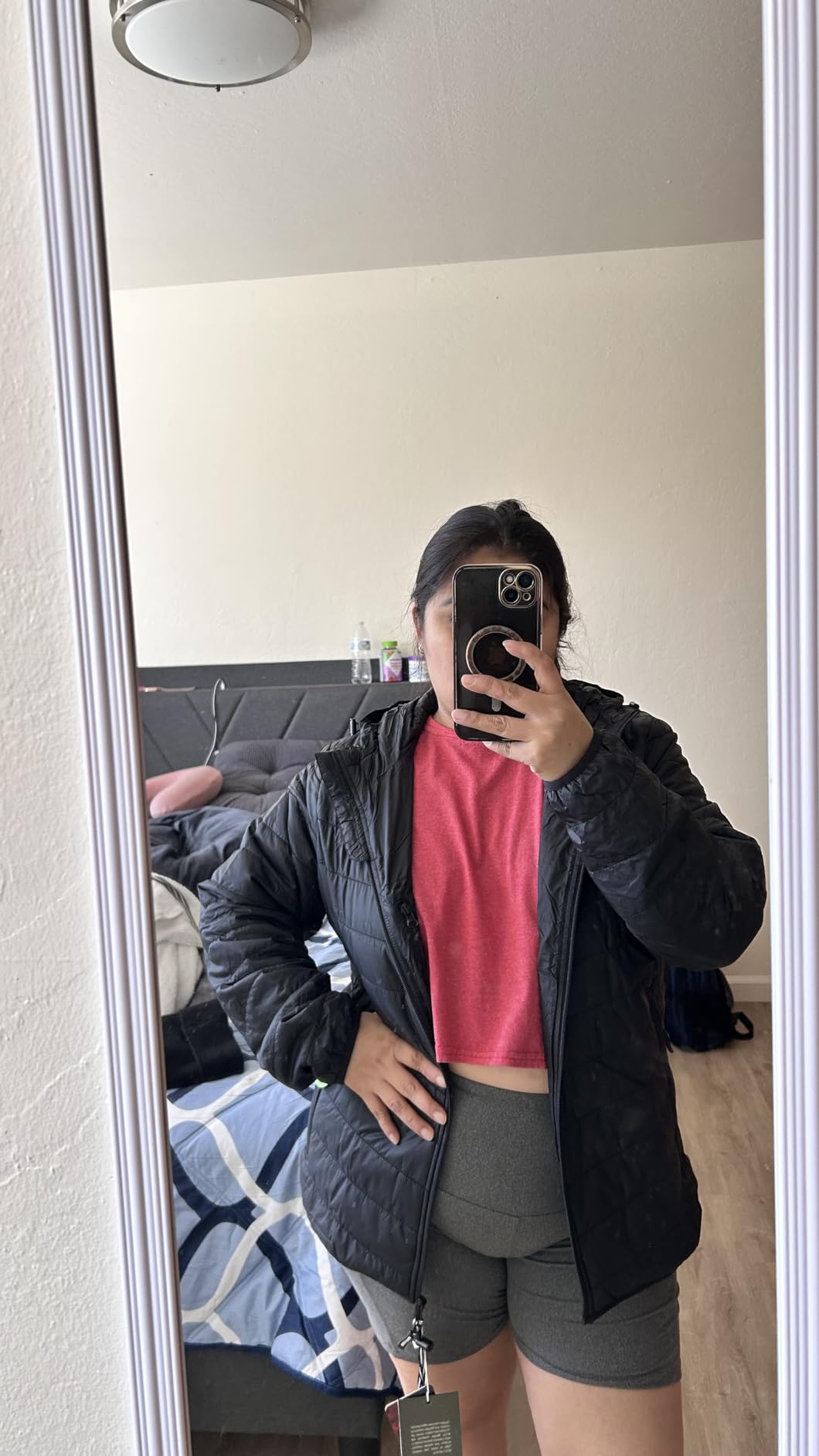 Outdoor Ventures Women's Packable Lightweight Full-Zip Puffer Jacket with Hood Quilted Winter Coat customer photo 1