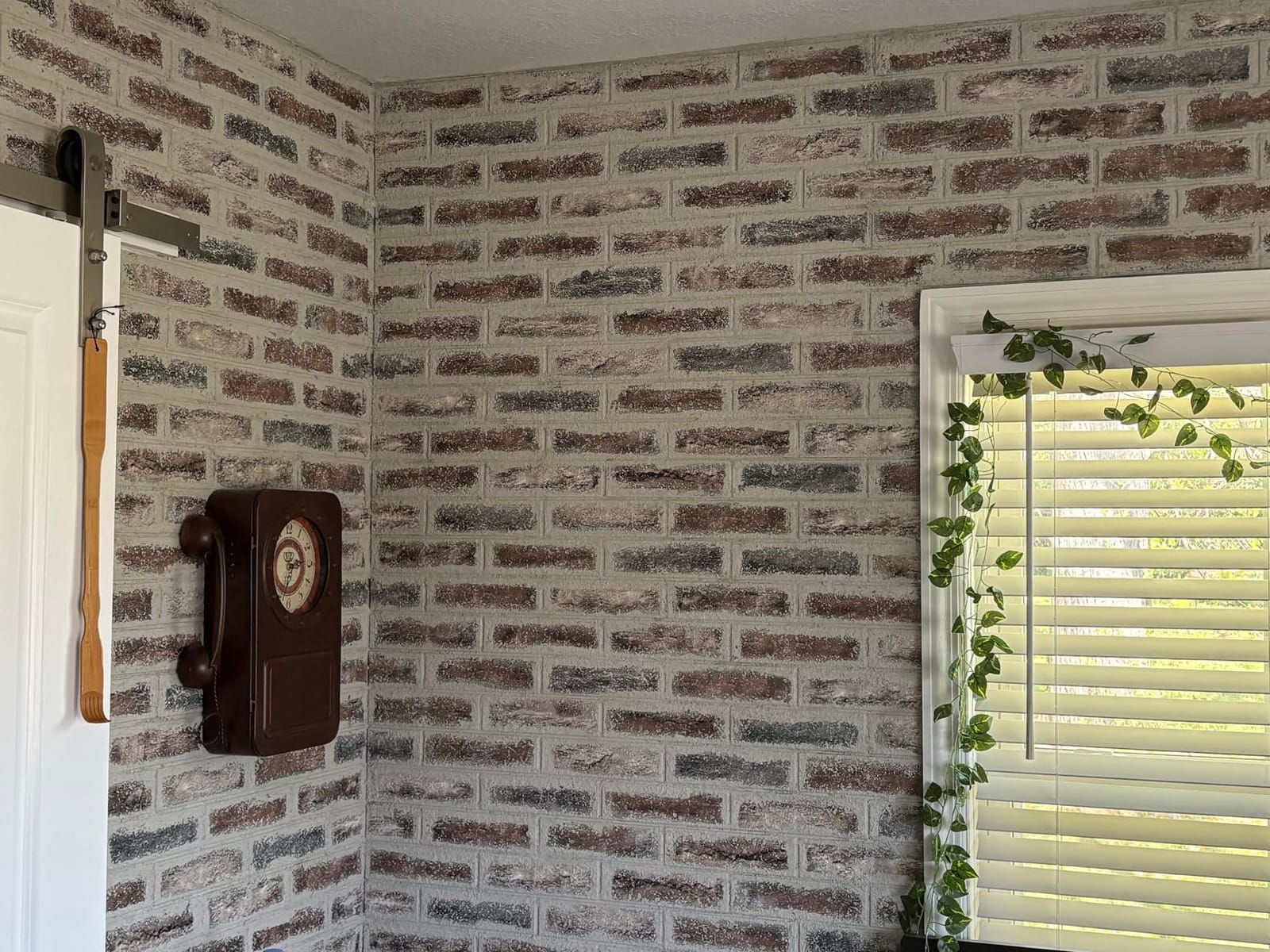 Art3d 20-Pack Durable Faux Brick Peel and Stick 3D Wall Panels, Red Brown customer photo 1