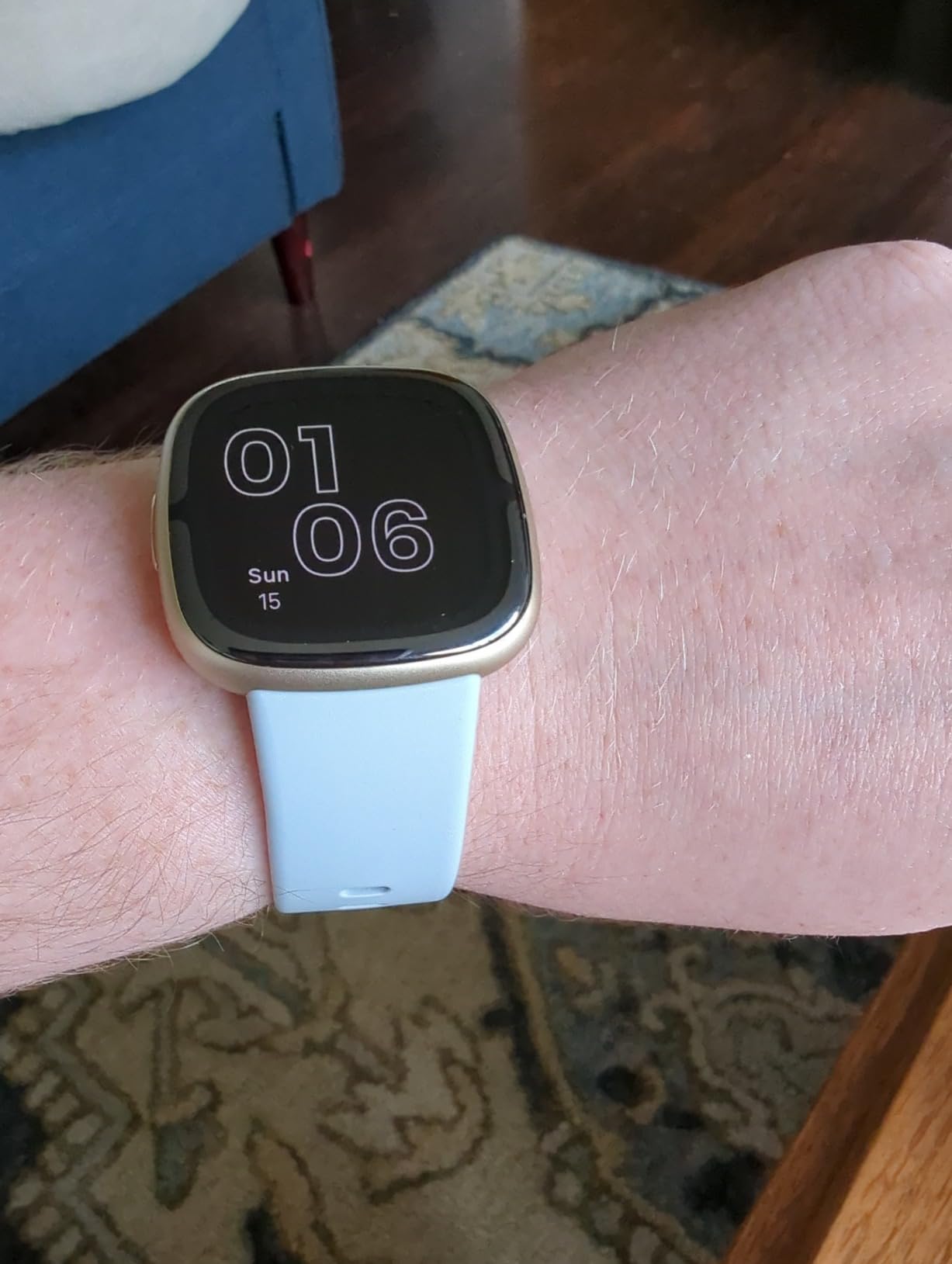 Fitbit Sense 2 Health and Fitness Smartwatch - Lunar White/Platinum customer photo 2