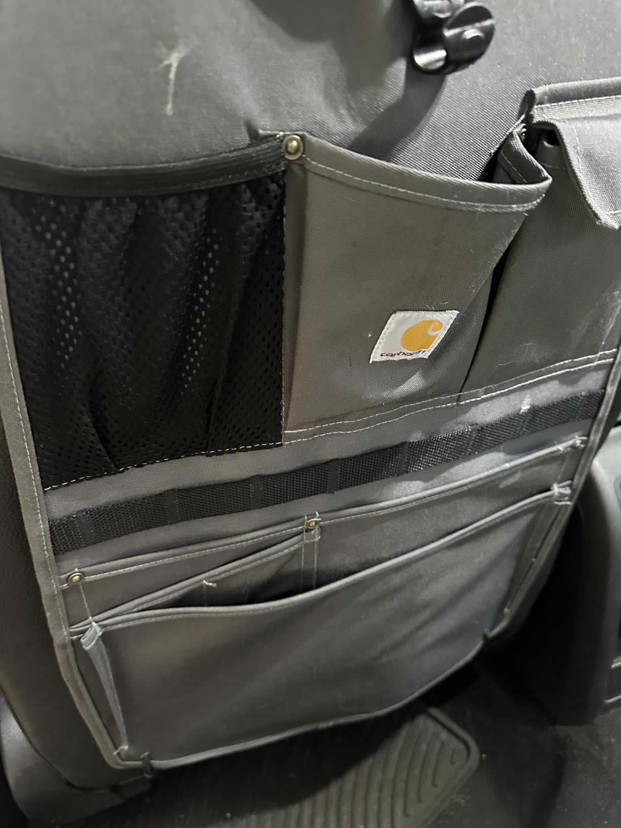 Carhartt Universal Nylon Duck Seat Organizer Gravel customer photo 1