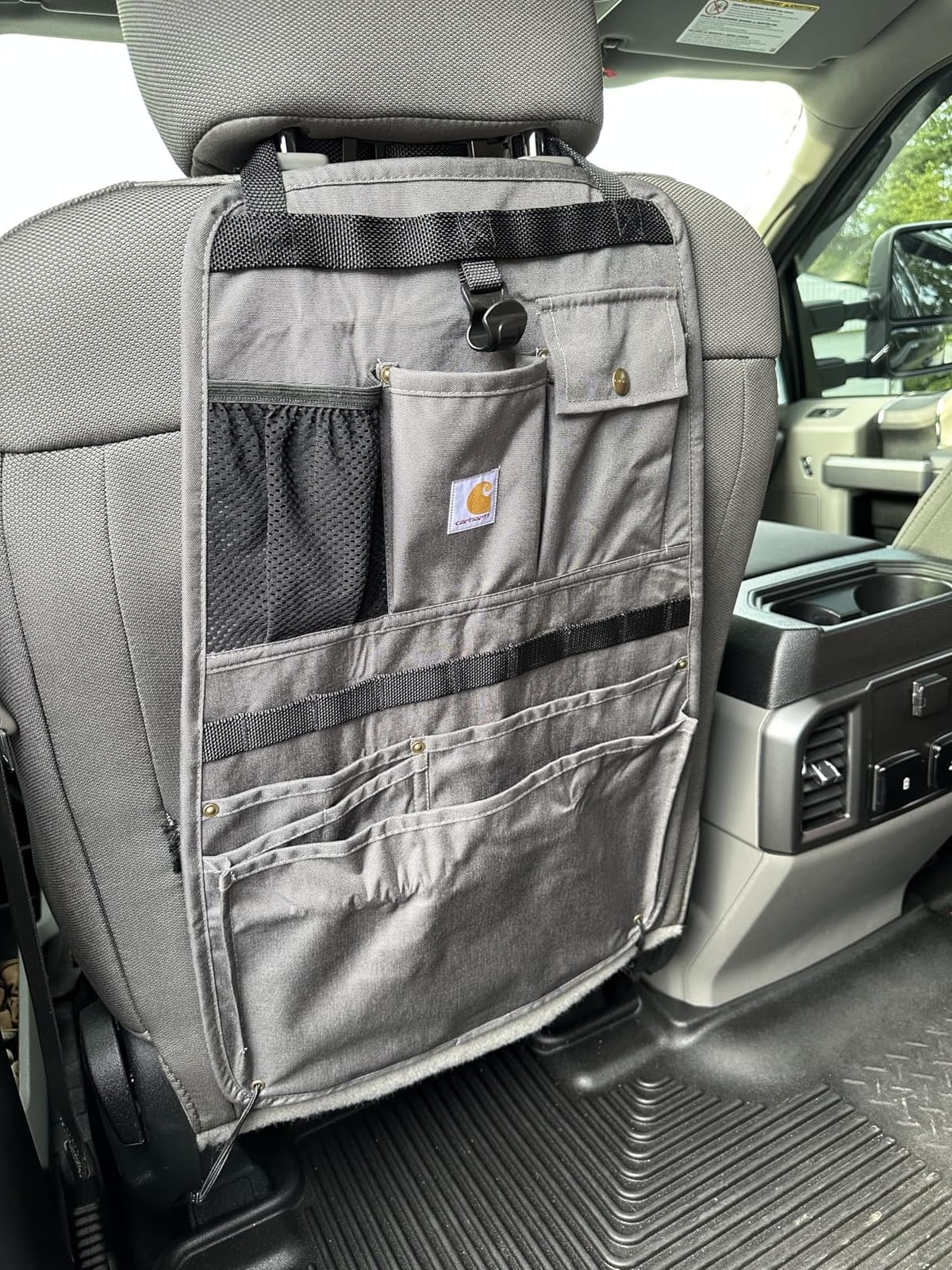 Carhartt Universal Nylon Duck Seat Organizer Gravel customer photo 2