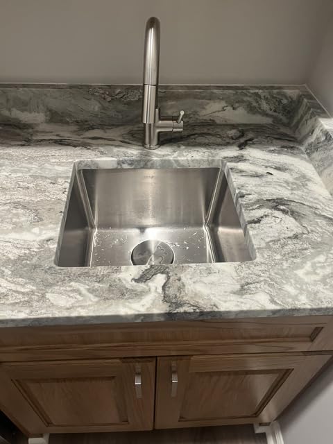 CENOSA Bar Sink Faucet Single Hole with Pull Down Sprayer Brushed Nickel customer photo 1