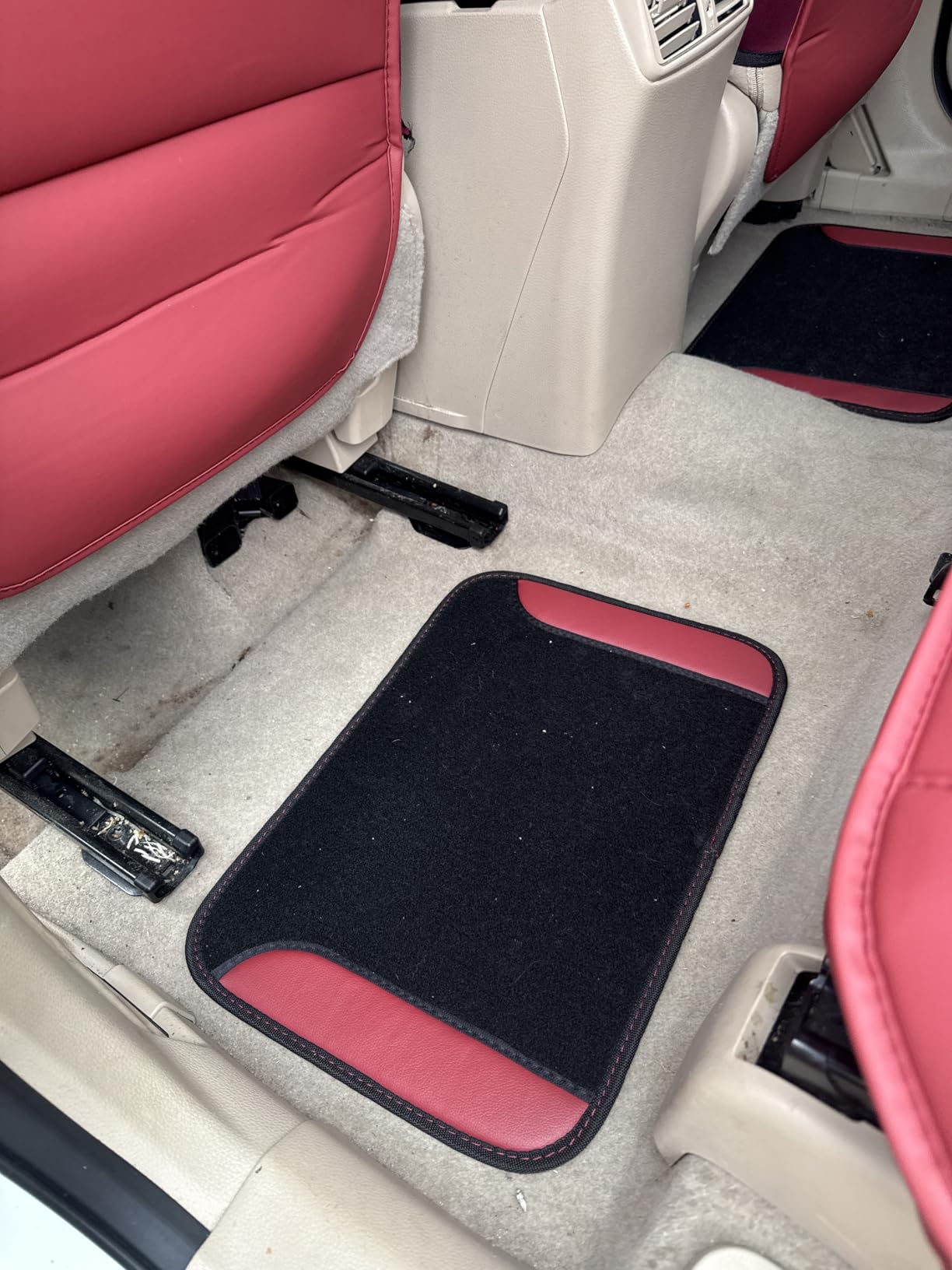 CAR PASS Waterproof Universal Fit Car Floor Mats, Faux Leather Car Carpet Mats, Black Car Mats with Anti-Slip Nibbs Backing & Driver Heel Pad Fit for SUV,Vans,sedans, Trucks,Set of 4pcs(All Black) customer photo 2
