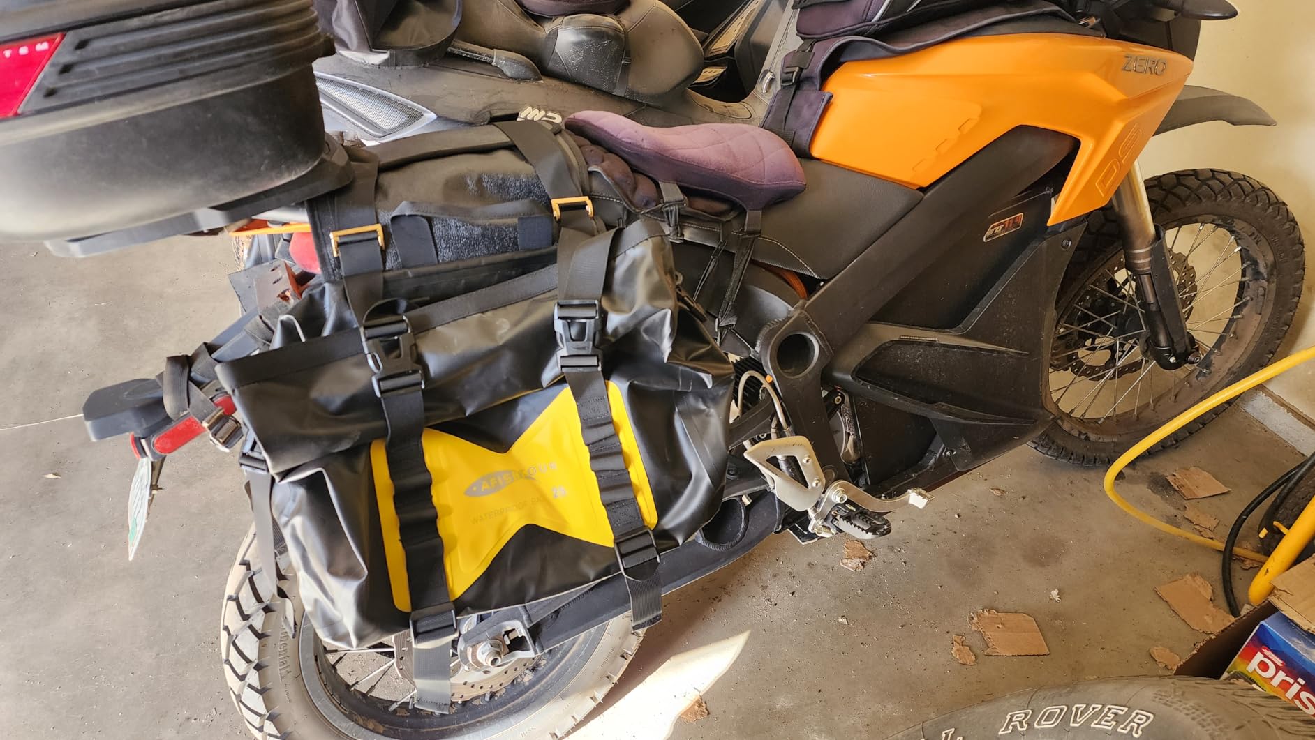 Waterproof Motorcycle Saddlebags - 50L Motorcycle Luggage Bags for Motorbike Travel - Detachable Panniers Bags - For Scooter, Honda, Suzuki, Yamaha (Black, 2 Pack) customer photo 1