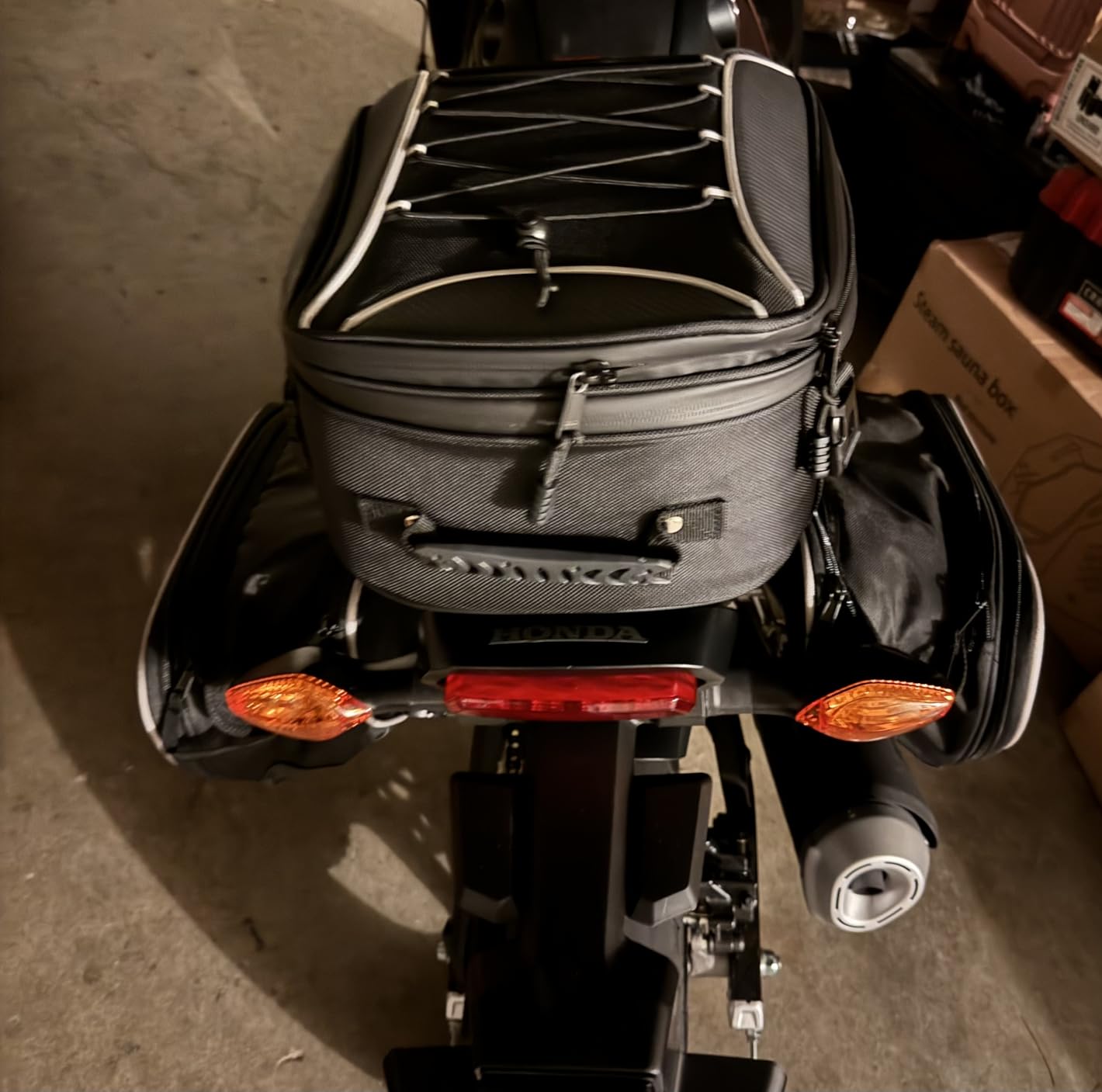 KEMIMOTO Expandable Motorcycle Saddlebags Bag 24-30L (15L*2) for Mini bike customer photo 1