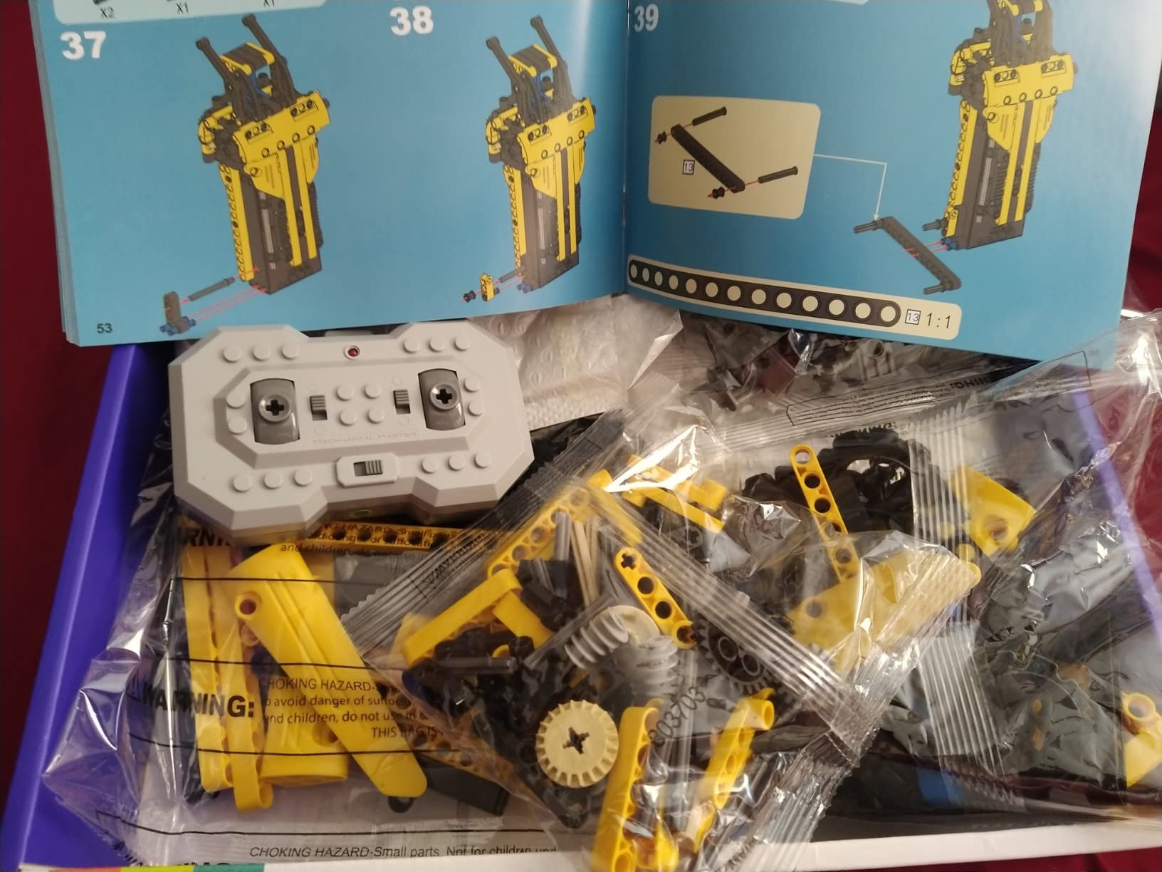 LECPOP 5-in-1 STEM Building Block Kit RC Robot Excavator Toys for Ages 8-13 customer photo 2
