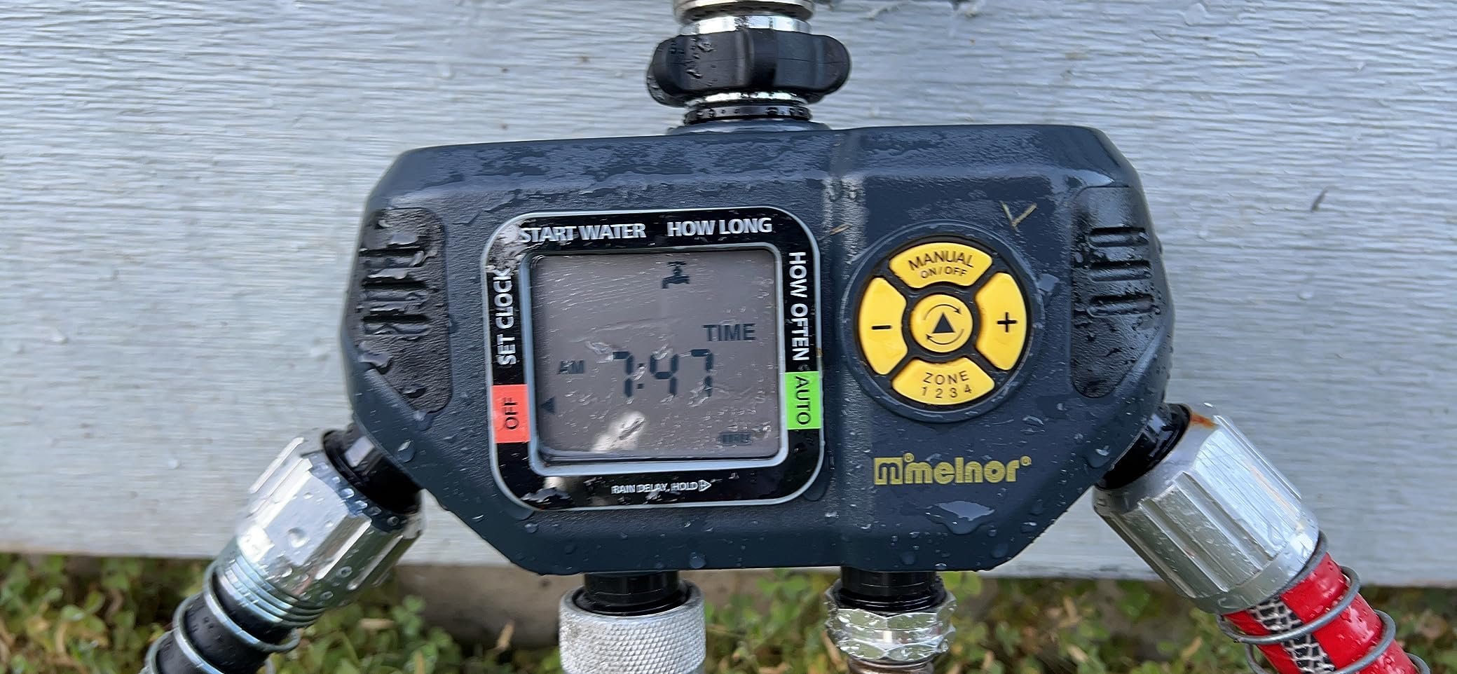 Melnor 65138AMZ AquaTimer Digital Hose Timer, 1-Zone Timer, QuickConnect Bundle, Black, Yellow customer photo 1