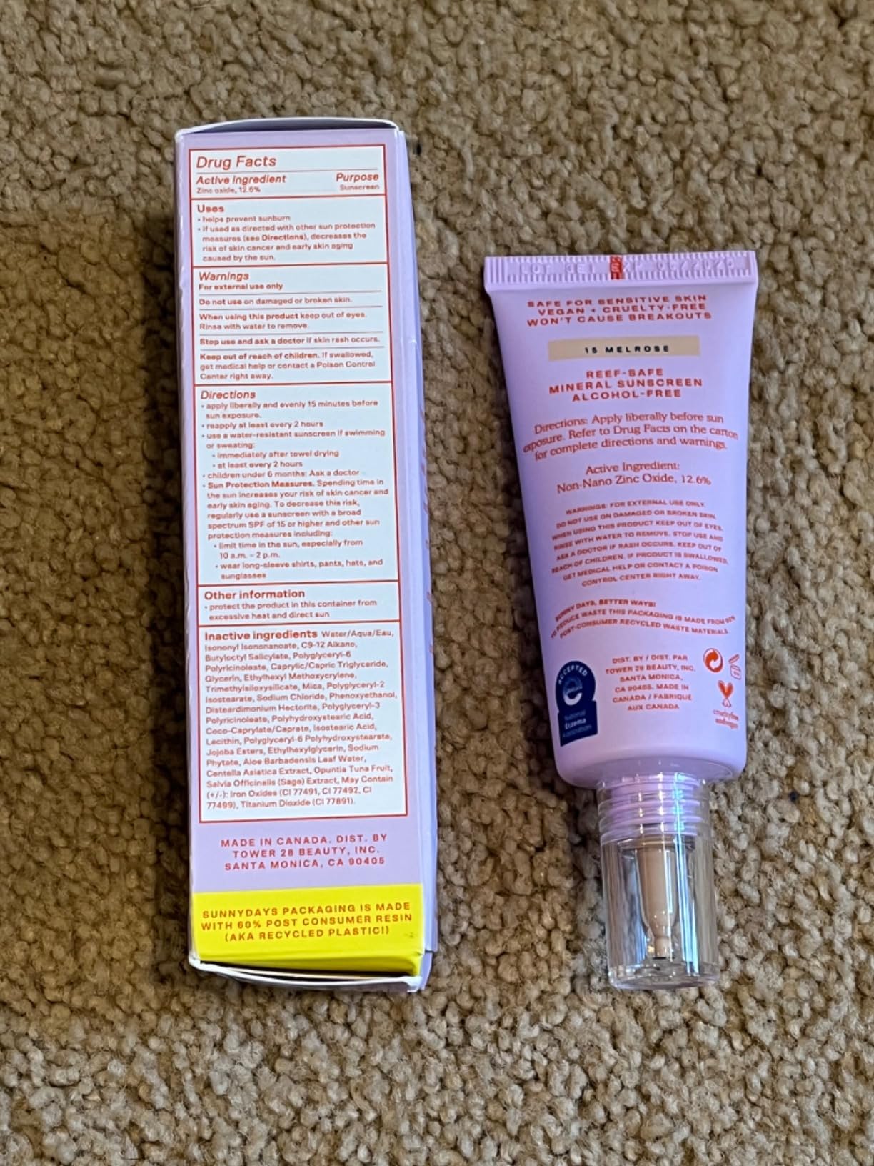 Tower 28 SunnyDays SPF 30 Tinted Sunscreen Foundation, Shade 15 (1 oz) customer photo 1