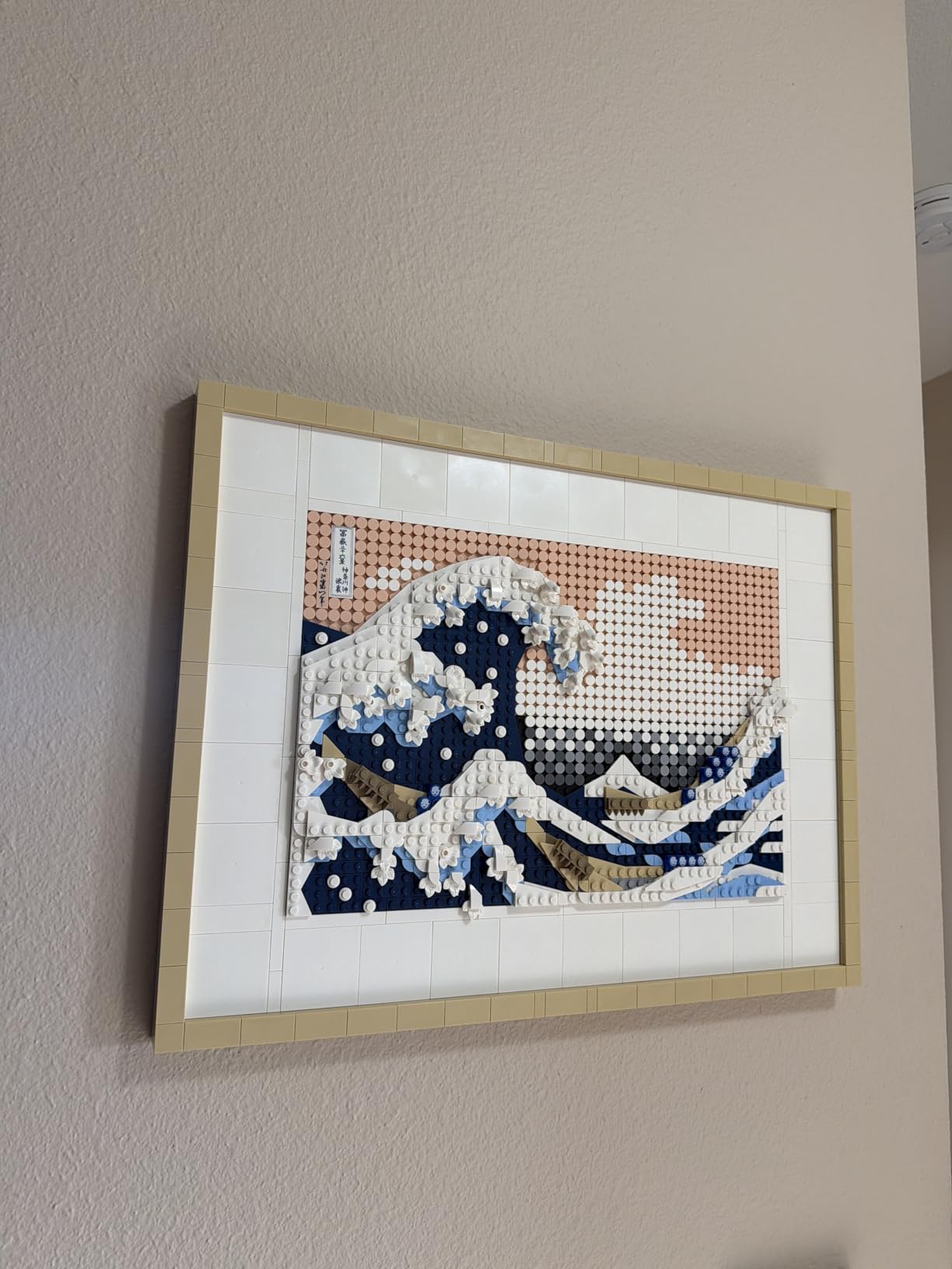 LEGO Art Hokusai The Great Wave Framed Japanese Wall Art Building Set - Unique Wall Decor for Home, Room, or Office - Fun Activity for Adults, Ages 18+ - Gift for Men and Women - 31208 customer photo 1