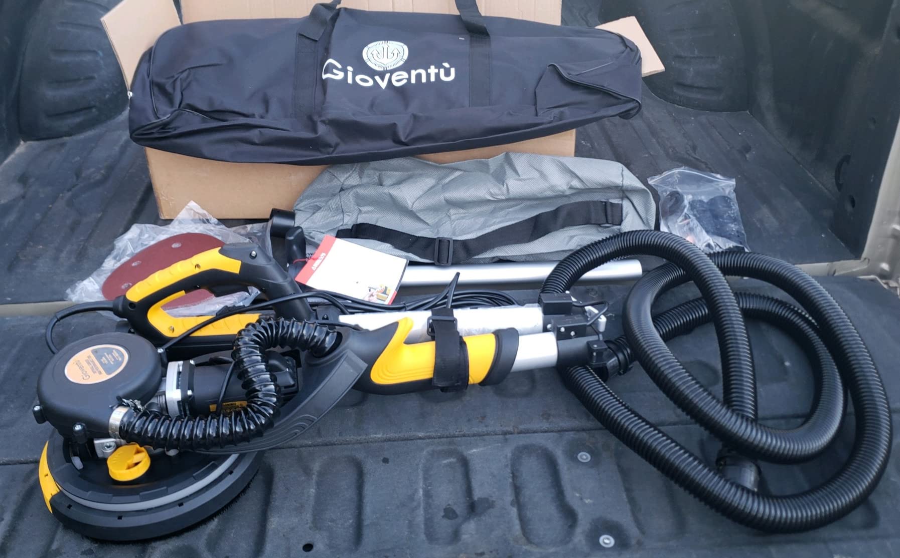 Electric Drywall Sander with Vacuum, 750W 7A, 26' Cord for Ceiling & Wall customer photo 1